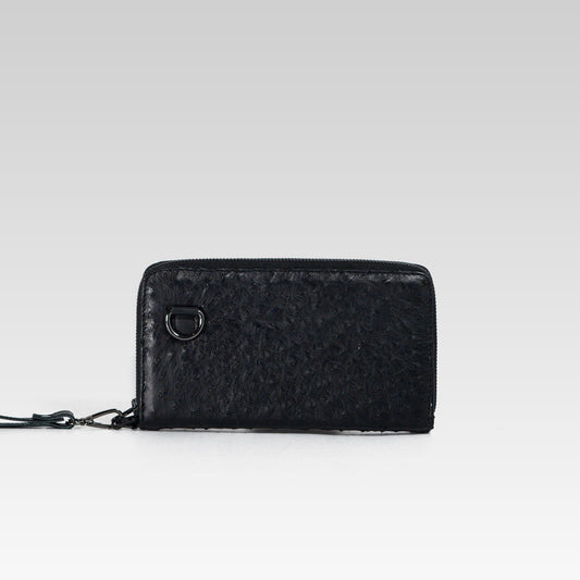 Cartera/Neceser Large Walker 2C avestruz genuina