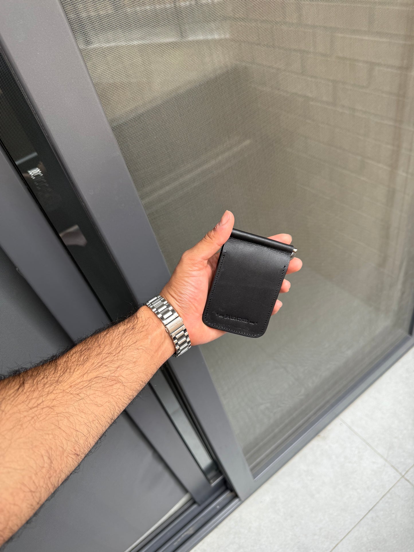 Billetera de clip Cesar Negro