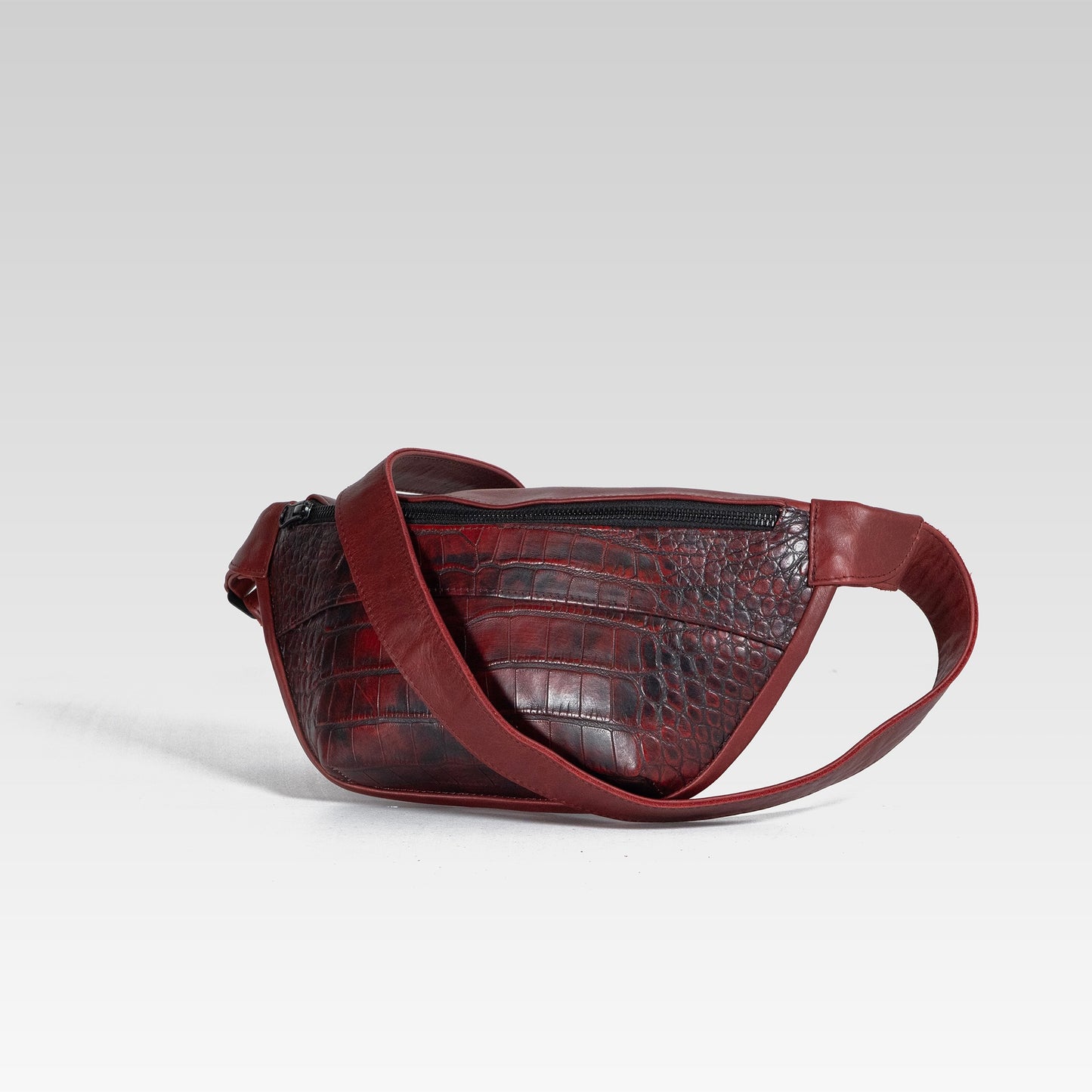 Bandolera Fernando 2 American Alligator Rojo