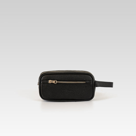 Neceser mini Edgar negro/plata