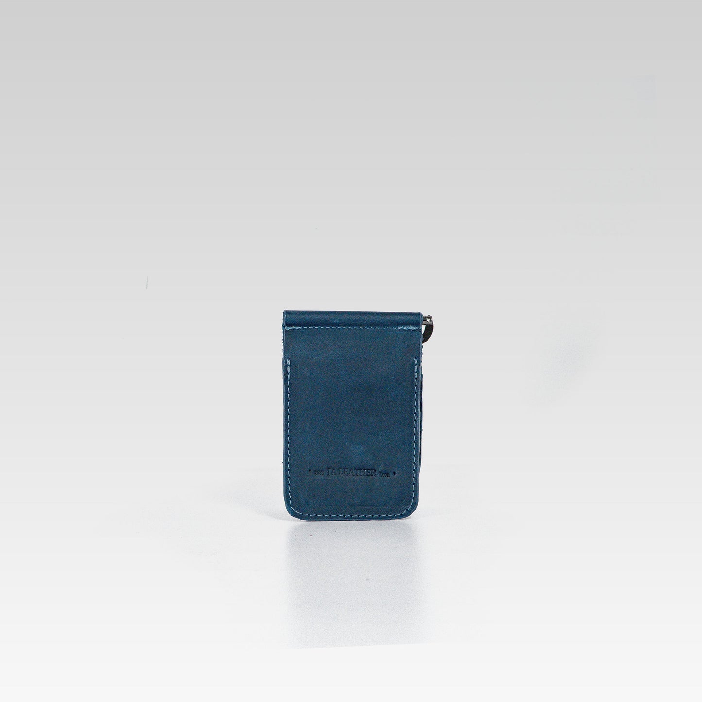 Billetera de clip César serpiente pithon Genuino blue.