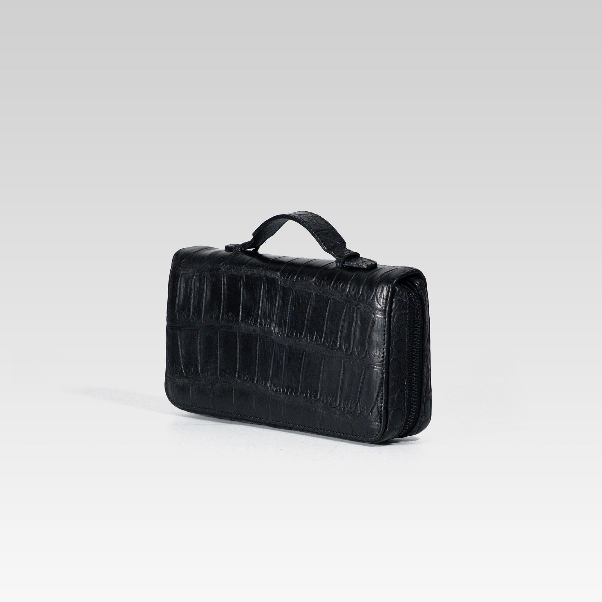Cartera de Mano Maverick Cocodrilo negro