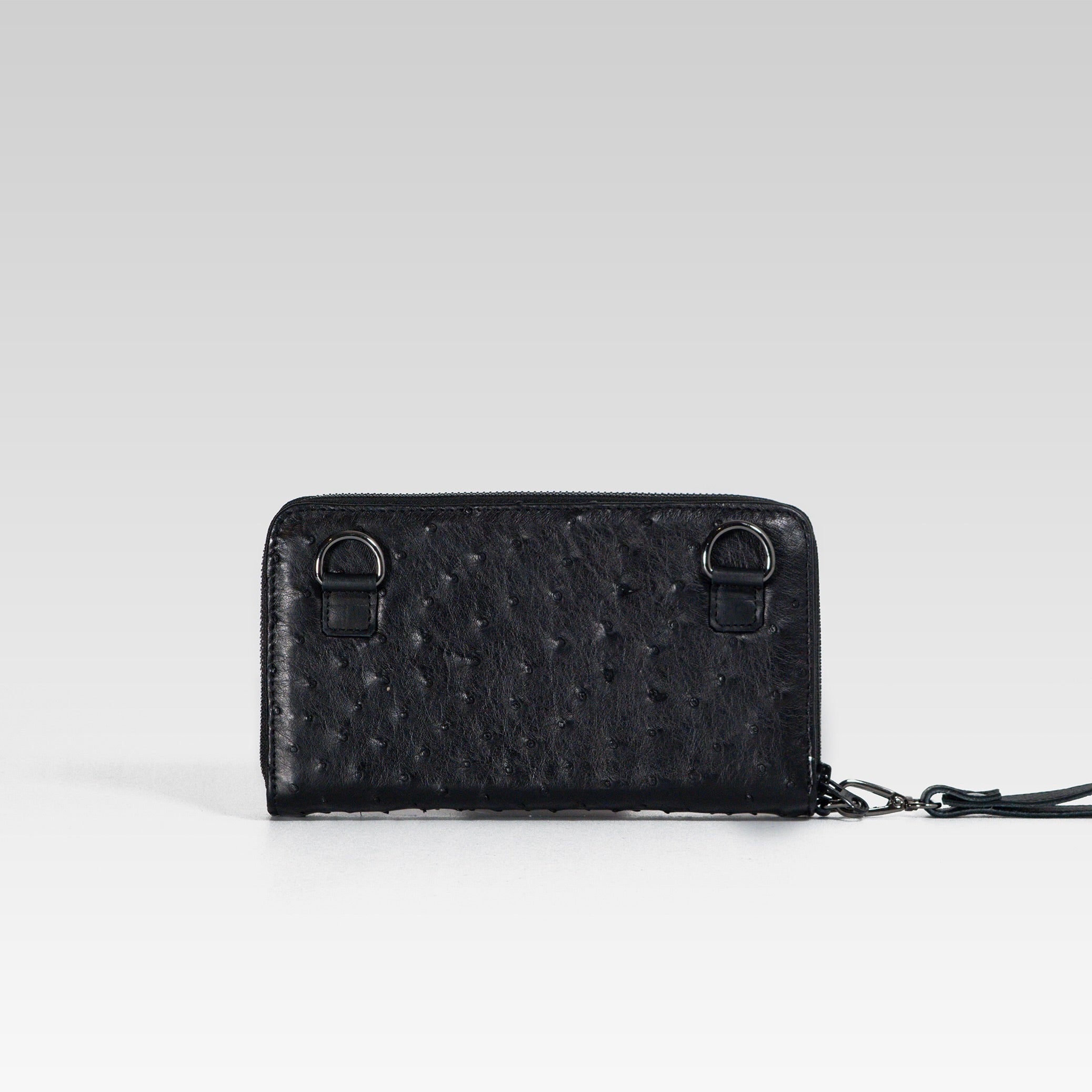 Cartera/Neceser Large Walker 2C avestruz genuina