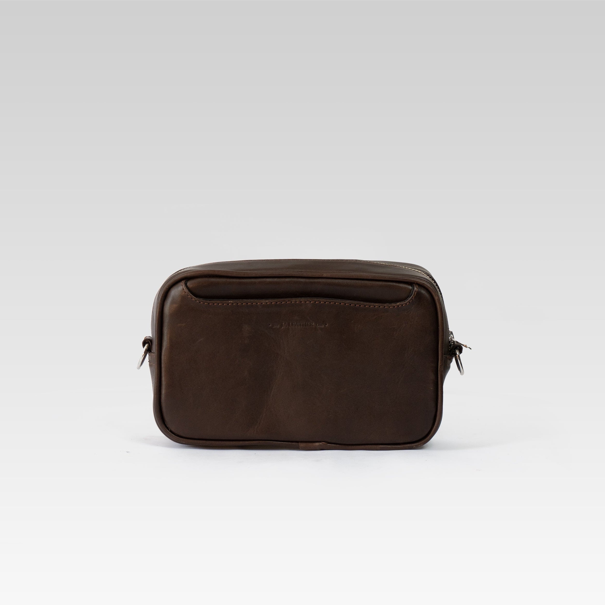 Alberto Black Genuine Manta Ray Toiletry Bag