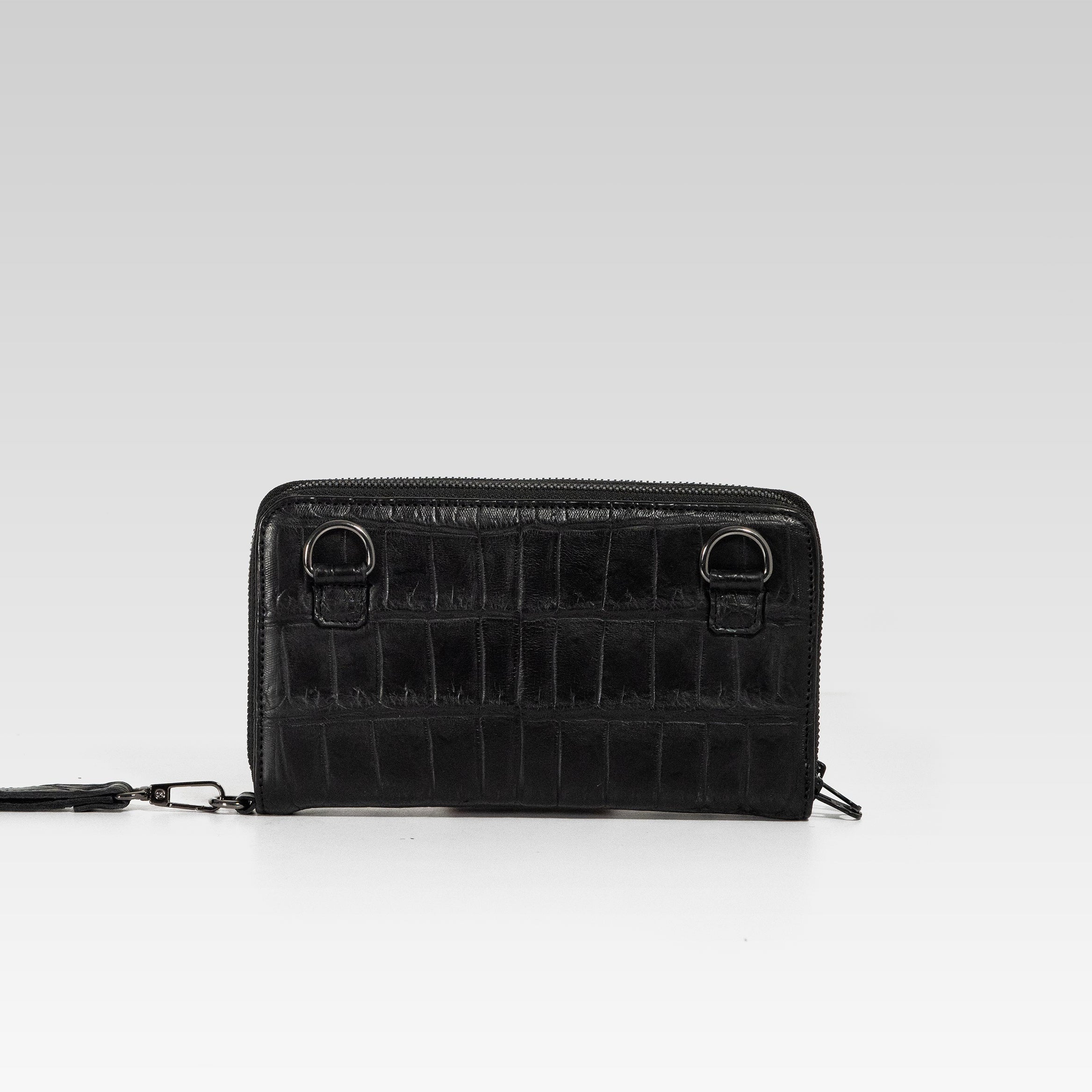 Large Walker Crocodile Wallet/Toilet Bag.