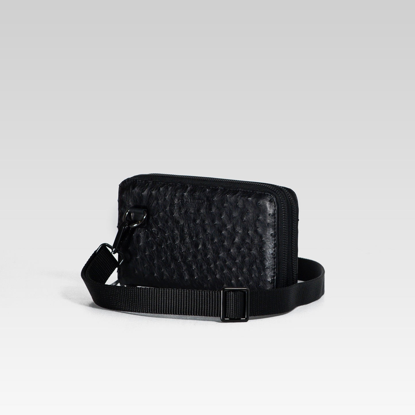 Cartera/Neceser Large Walker 2C avestruz genuina