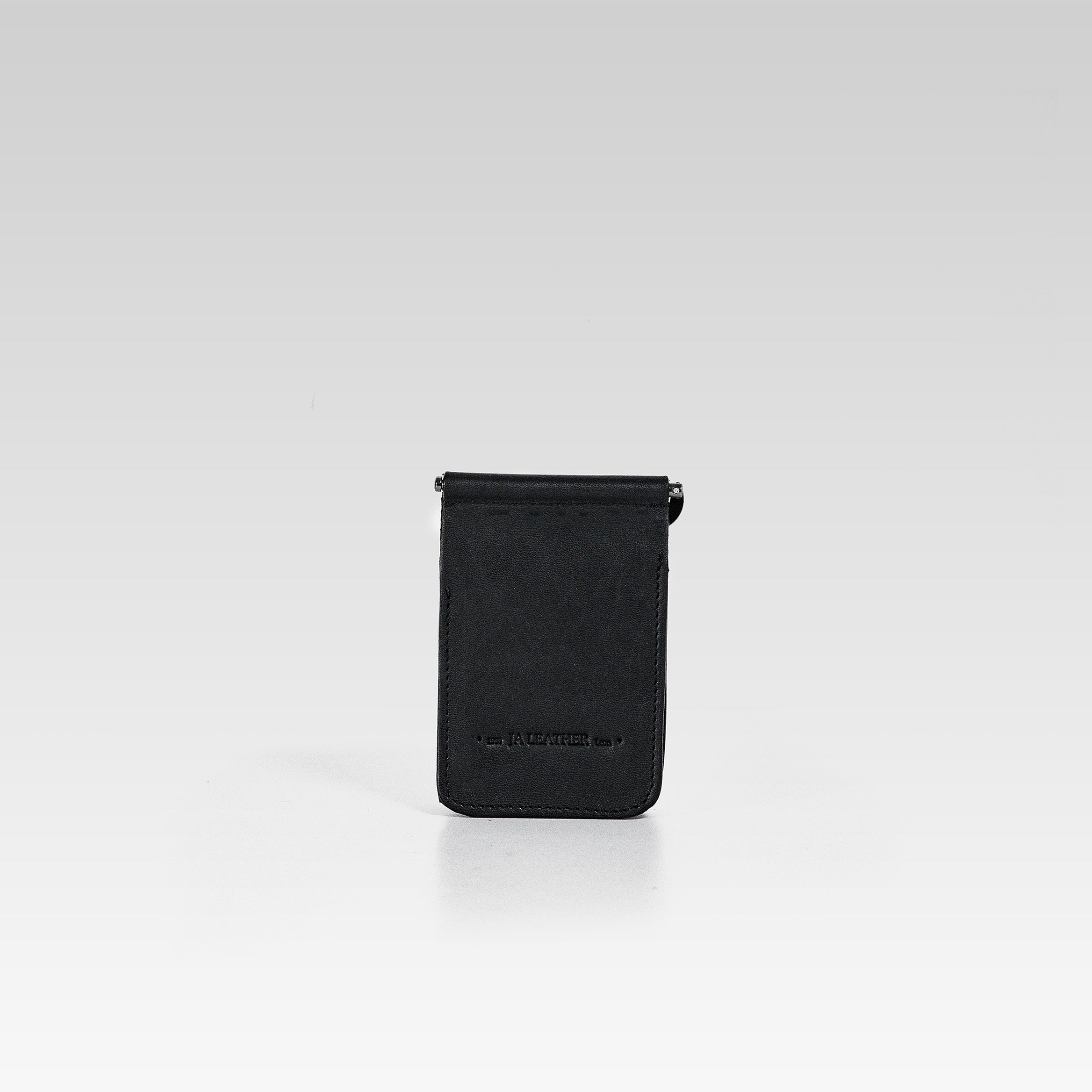 Billeterra Clip Cocodrilo Genuino Negro.
