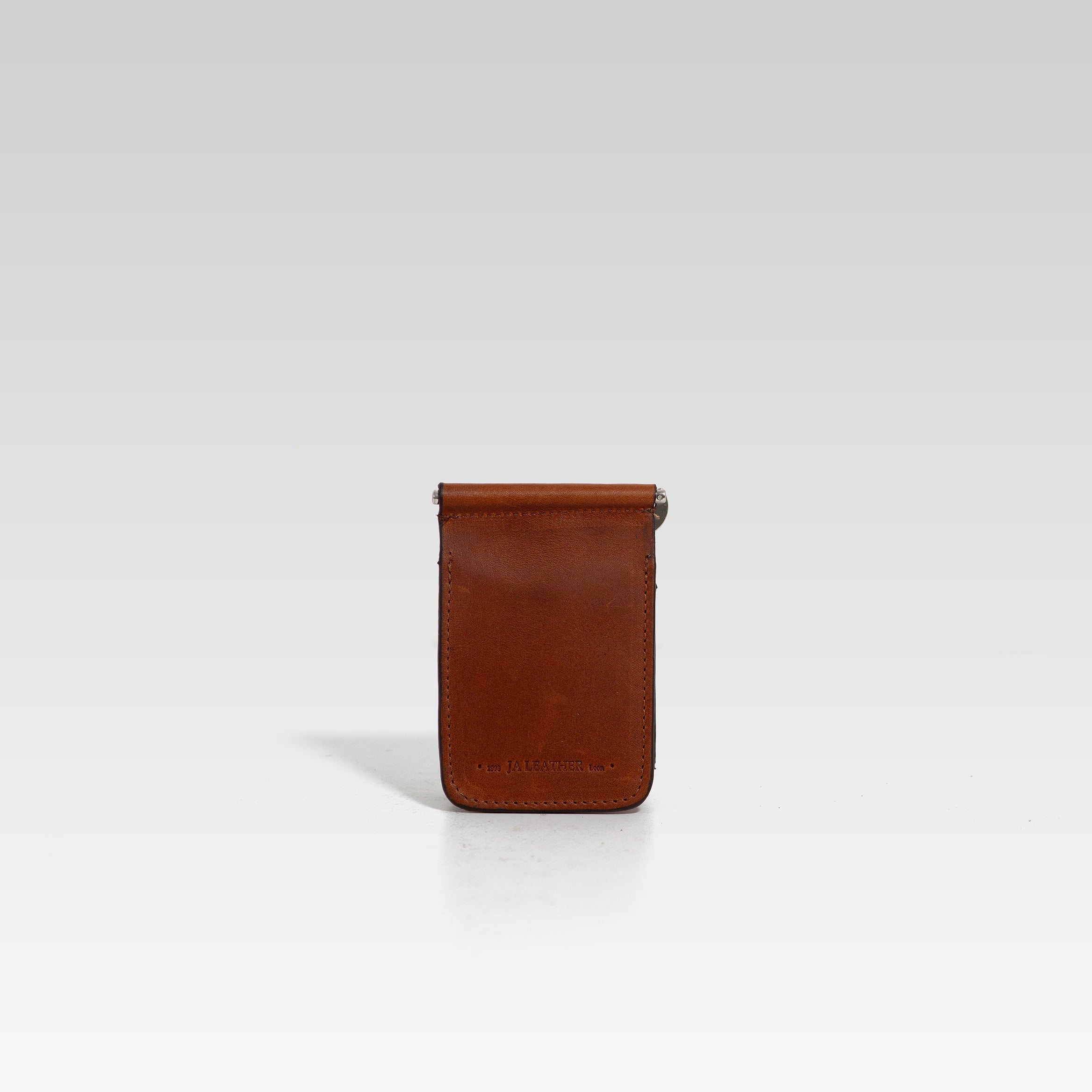 Billetera de clip Cesar café pull