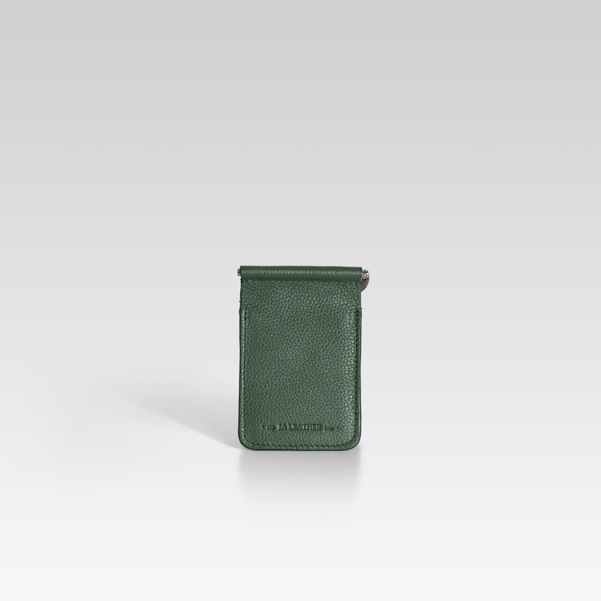 Billetera clip de piel para hombre cocodrilo verde