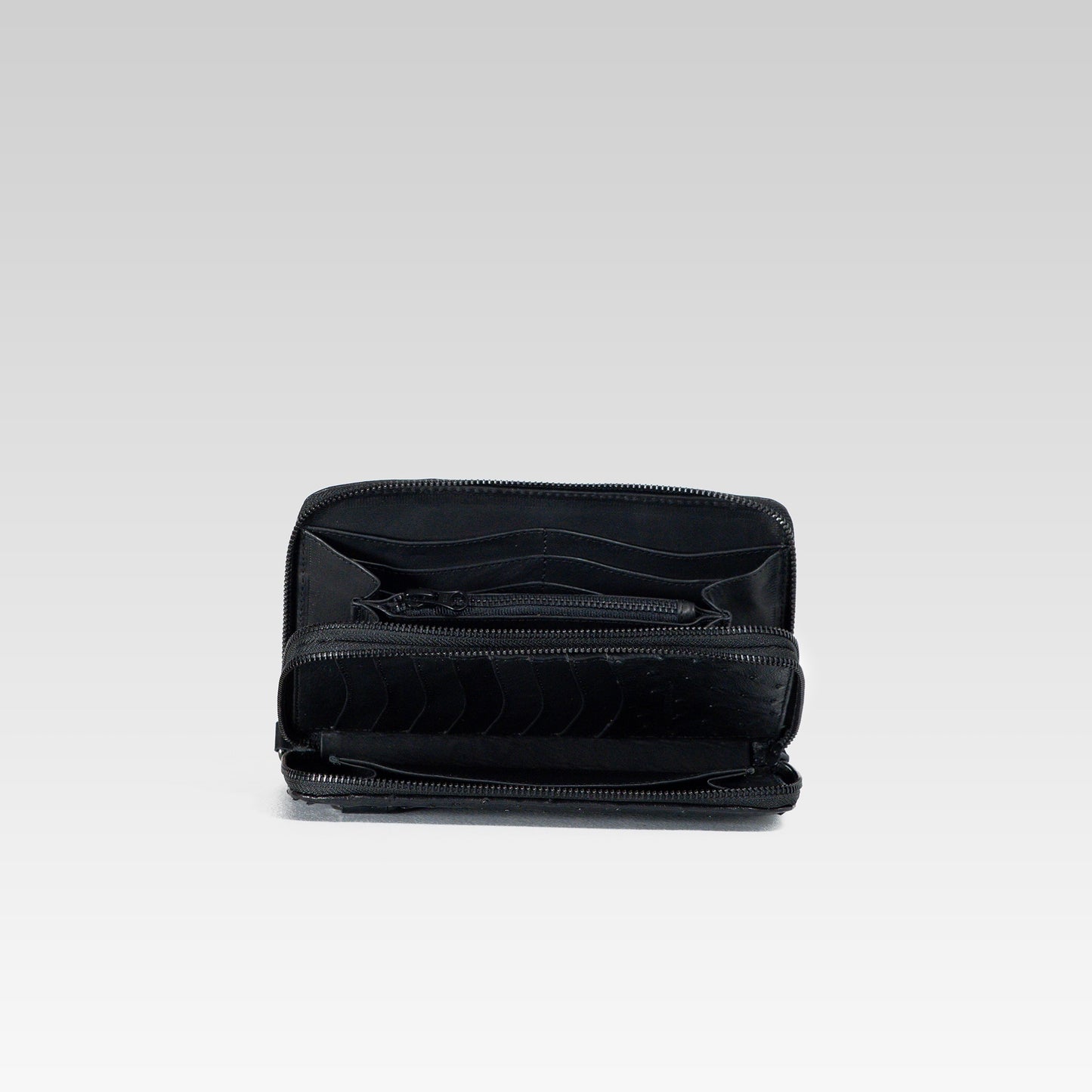 Cartera/Neceser Large Walker 2C avestruz genuina