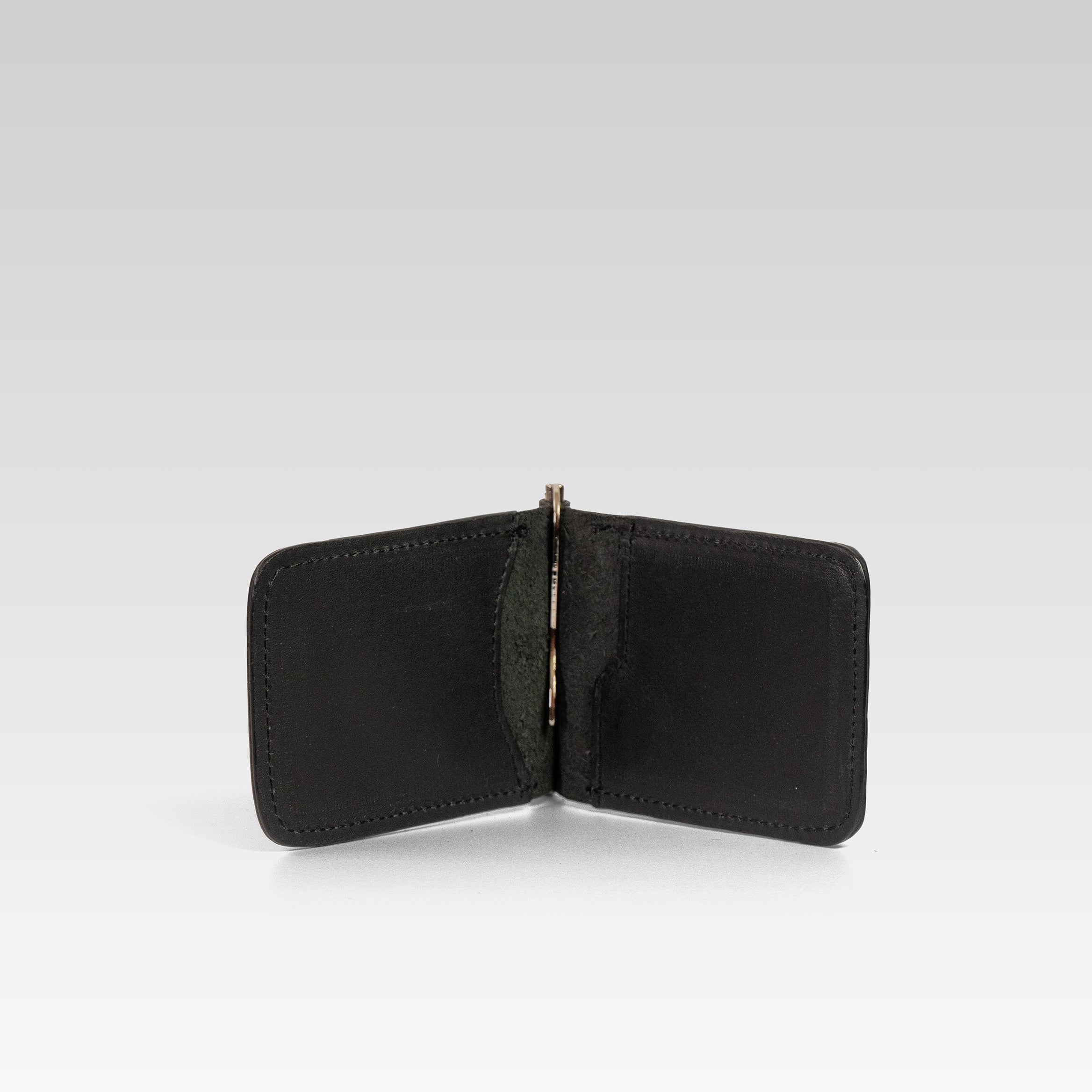 Billetera de clip Cesar Negro ringle beige