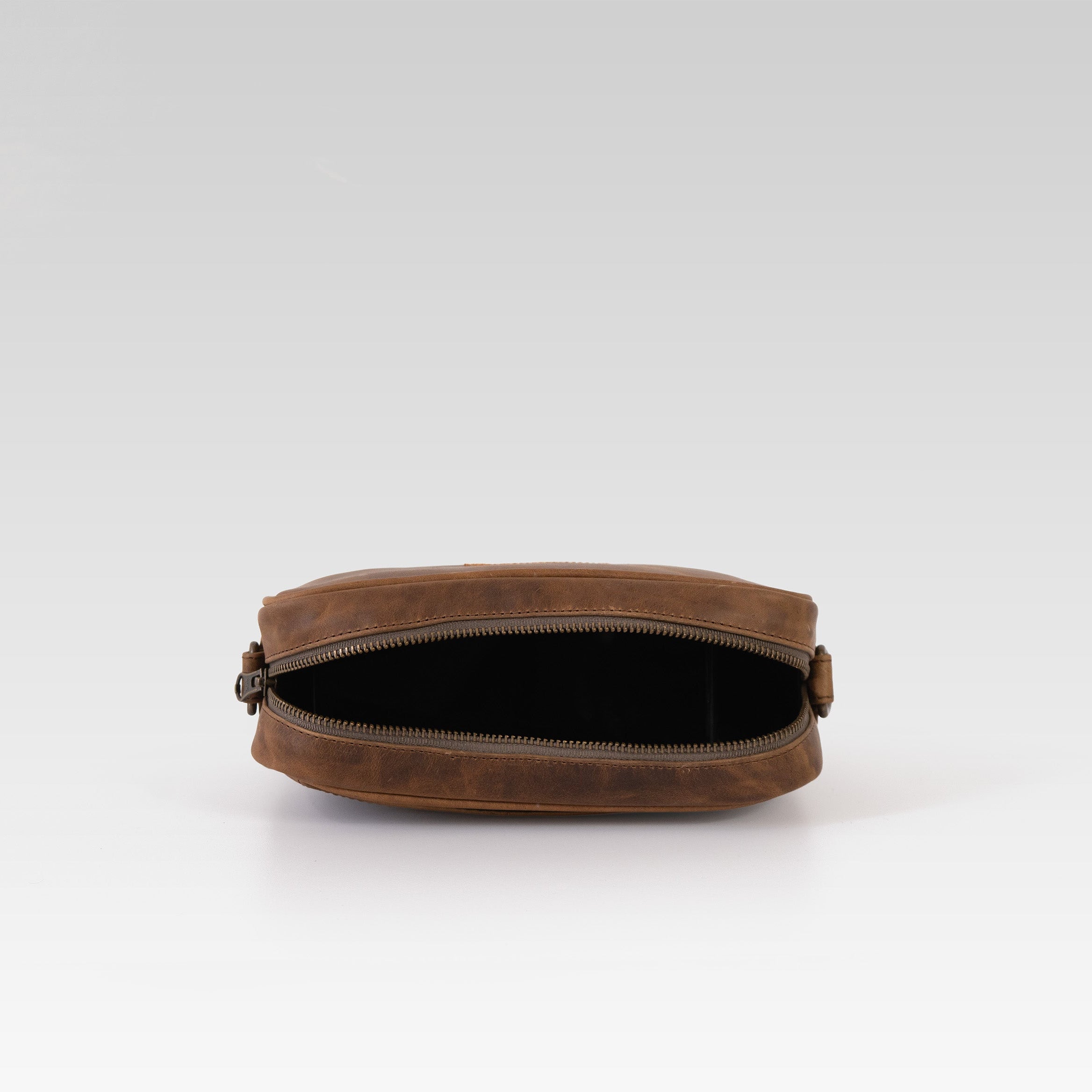 Neceser/bandolera Alberto cafe cuyo con ringle Naranja