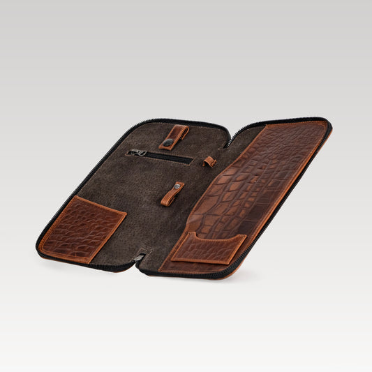 Neceser Organizador Caramell Cocodrilo grabado
