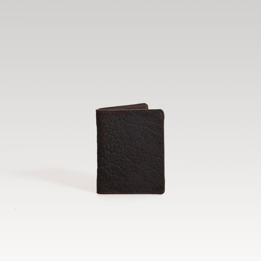 Bifold Piel cuello de toro Cafe