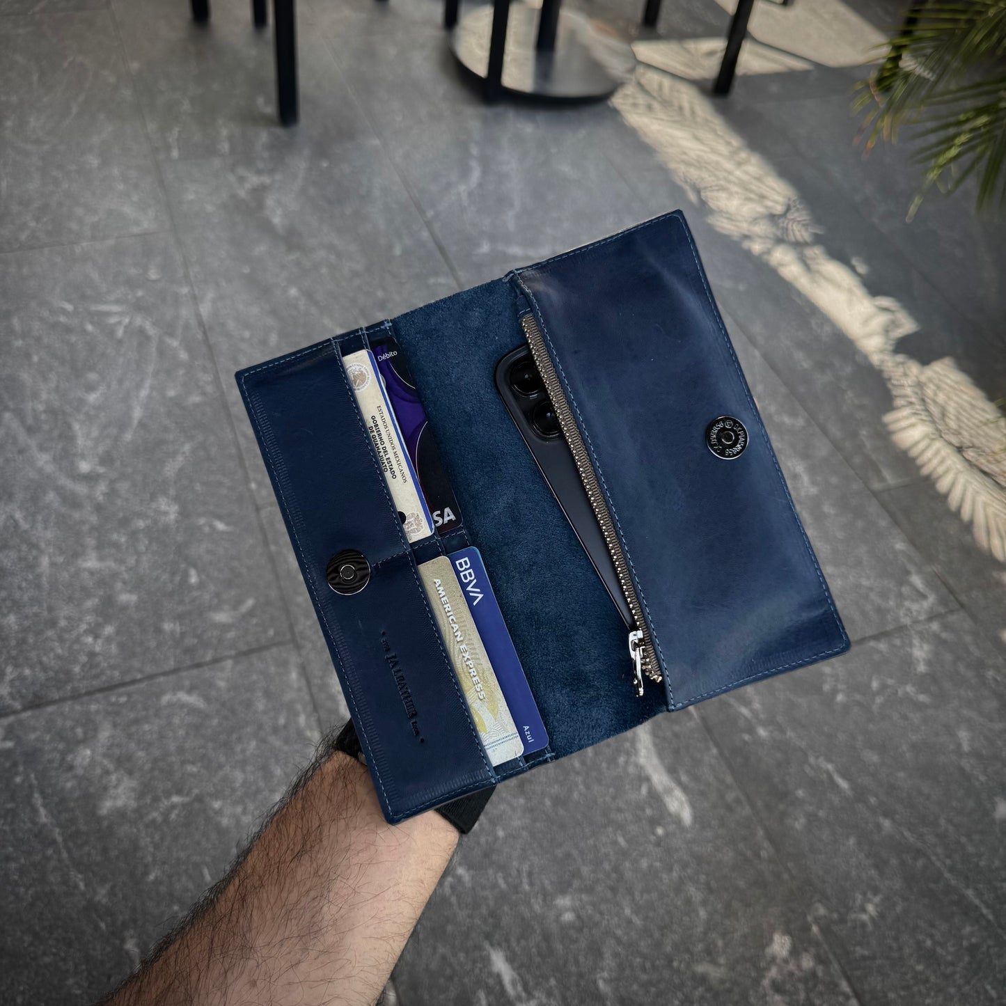 Billetera XL Azul