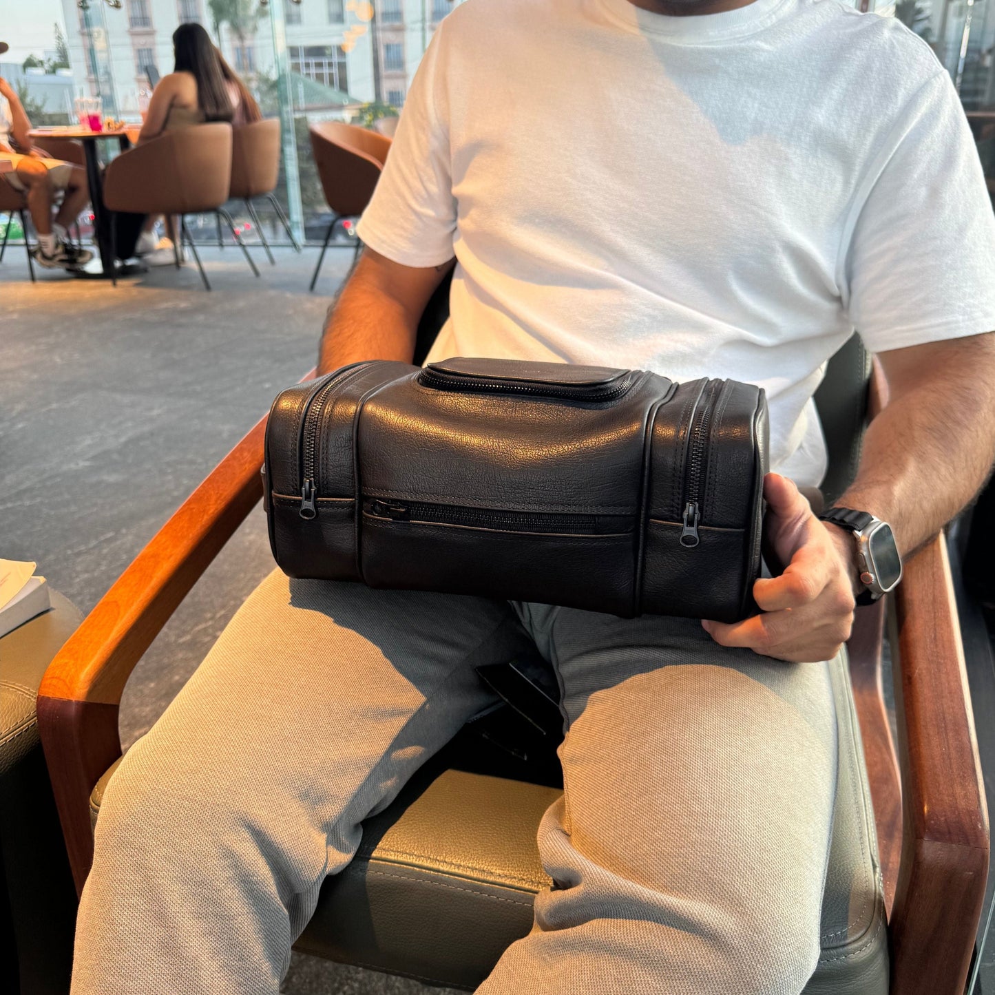 Neceser Mauro XL Buffalina negro