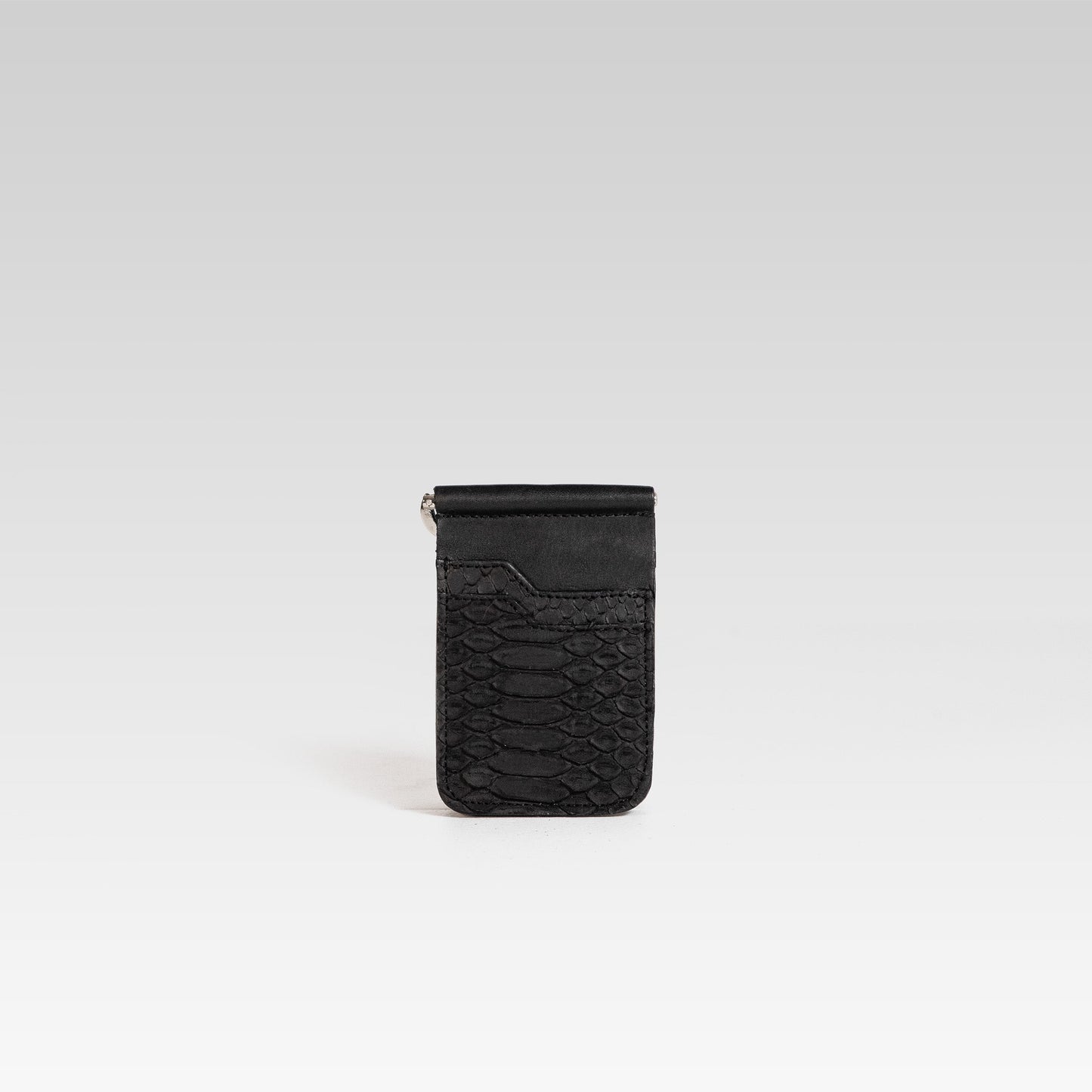 Billetera clip cesar serpiente pithon Genuino Black.