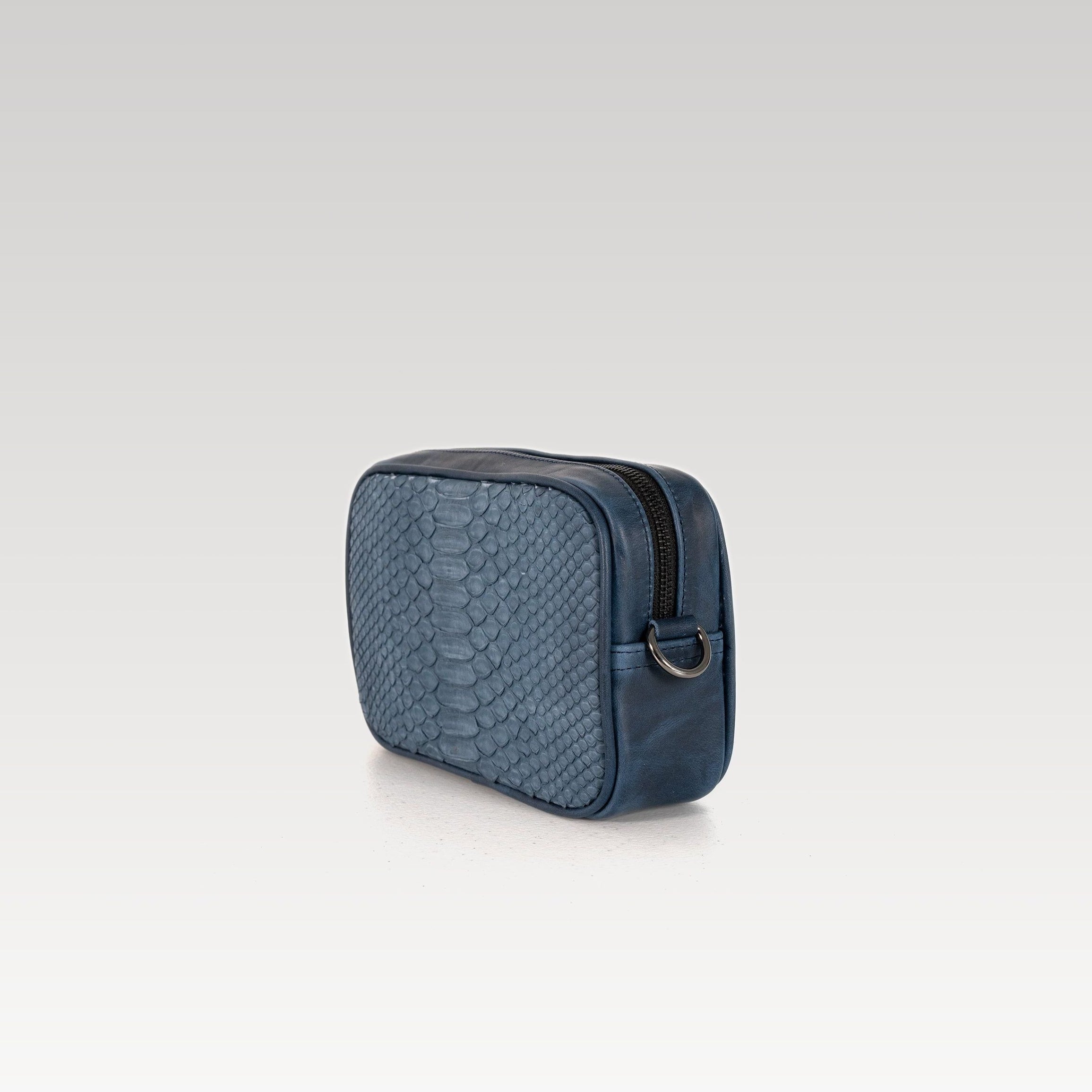 Neceser Alberto Serpiente Phiton Genuina blue