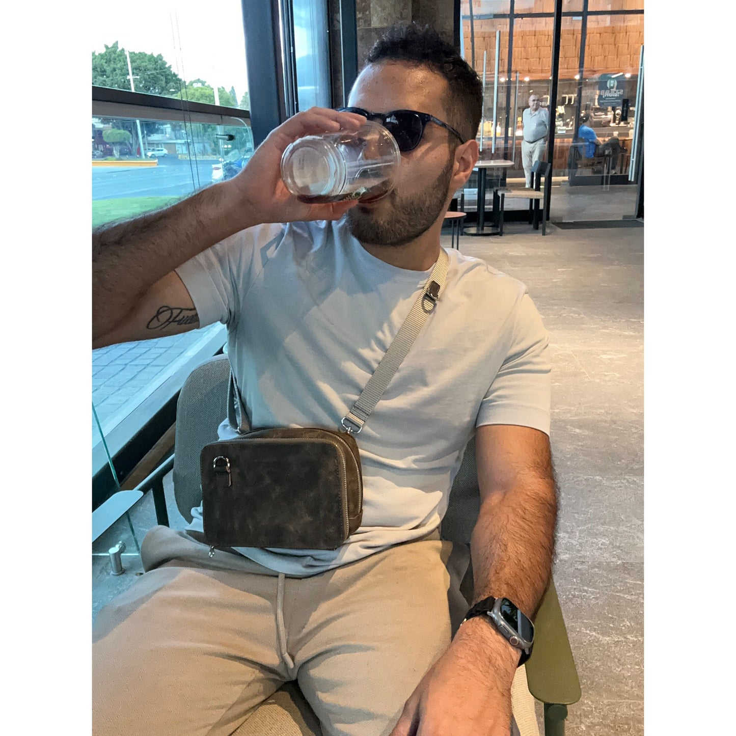 Cesar Cafe Brown Shoulder Bag