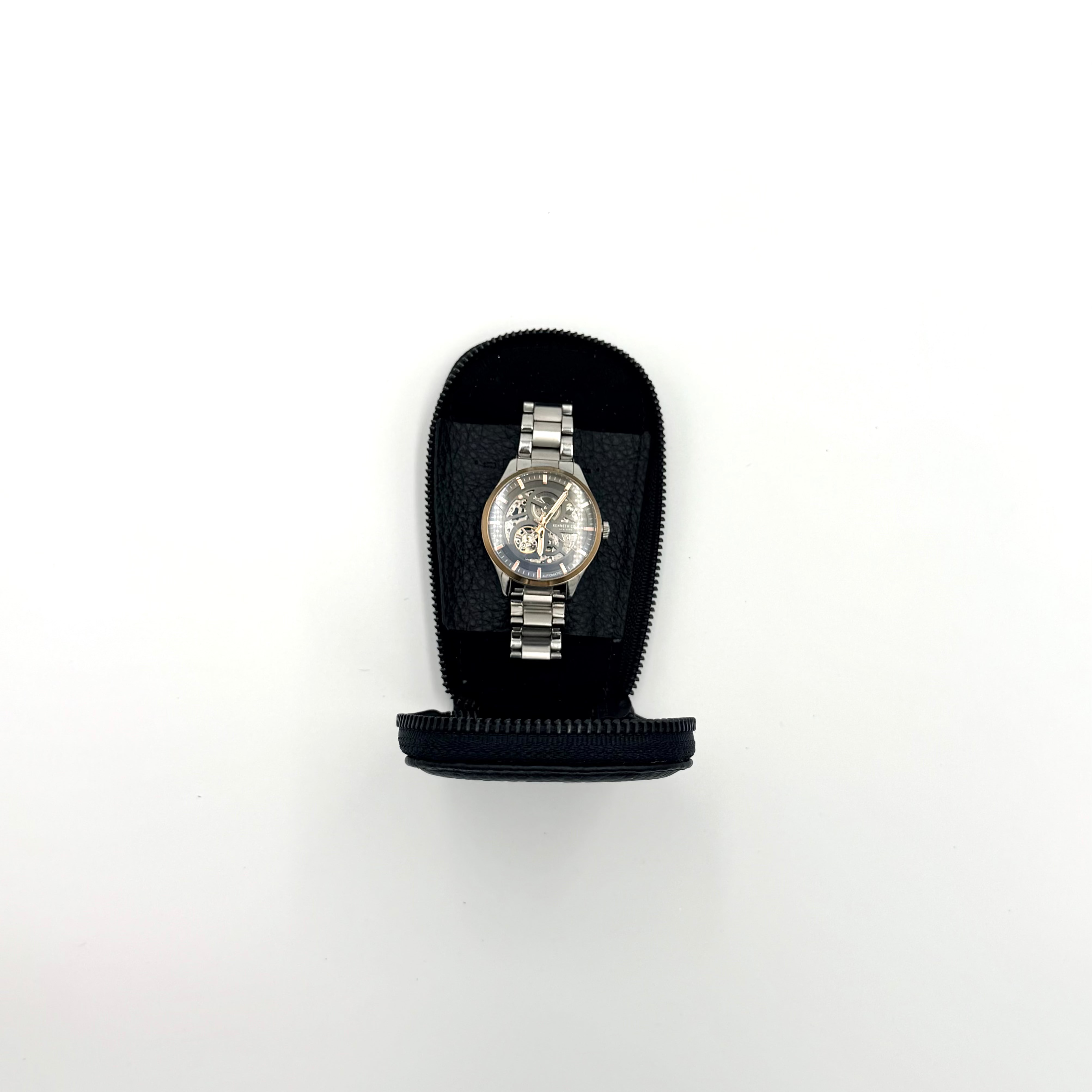 Porta reloj de piel Alejandro negro