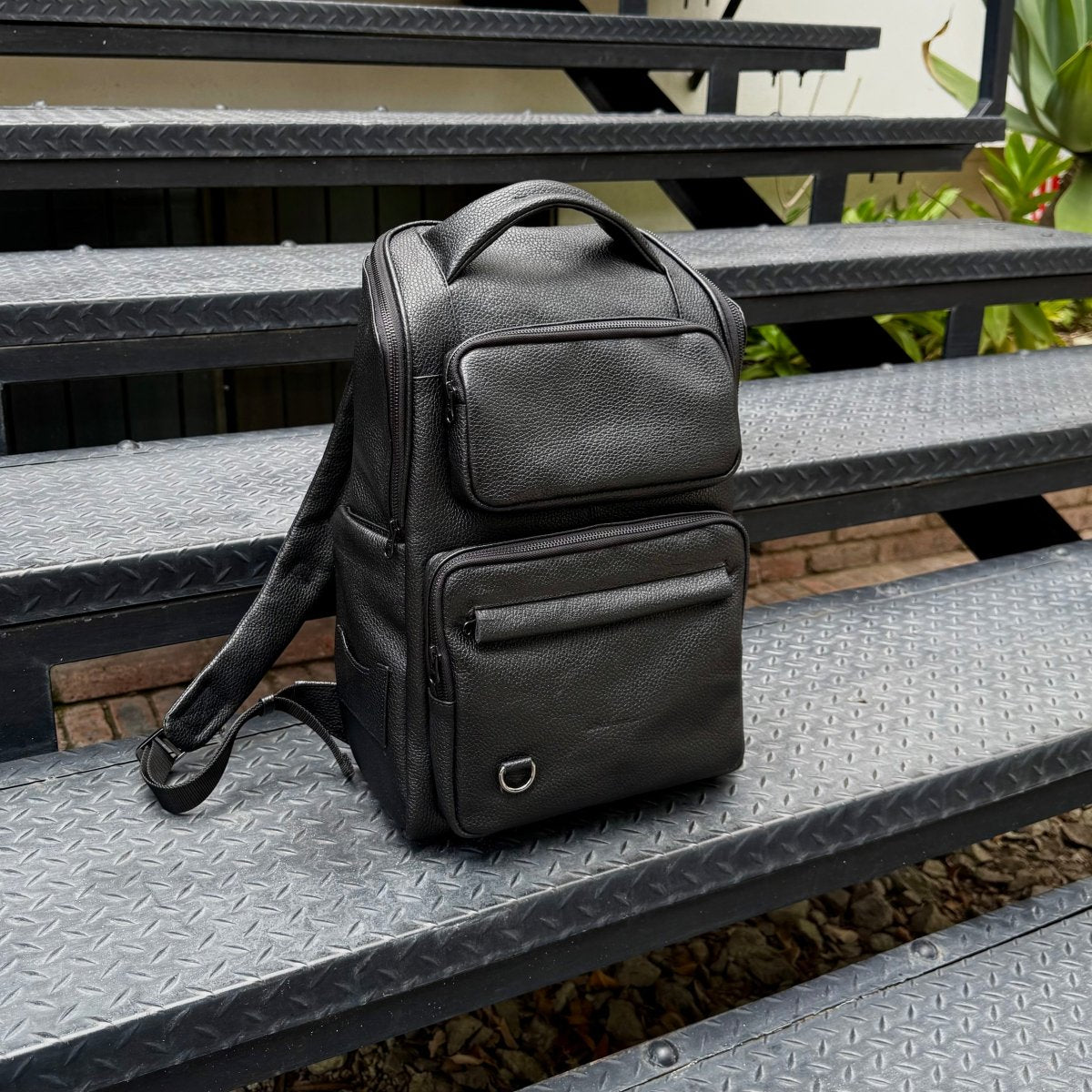 Backpack Fernando negra - JA LEATHER