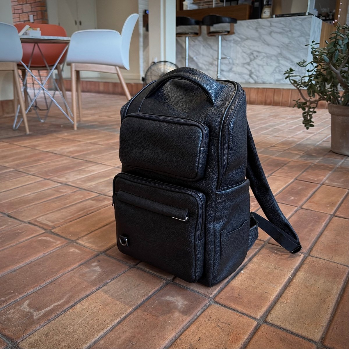 Backpack Fernando negra - JA LEATHER