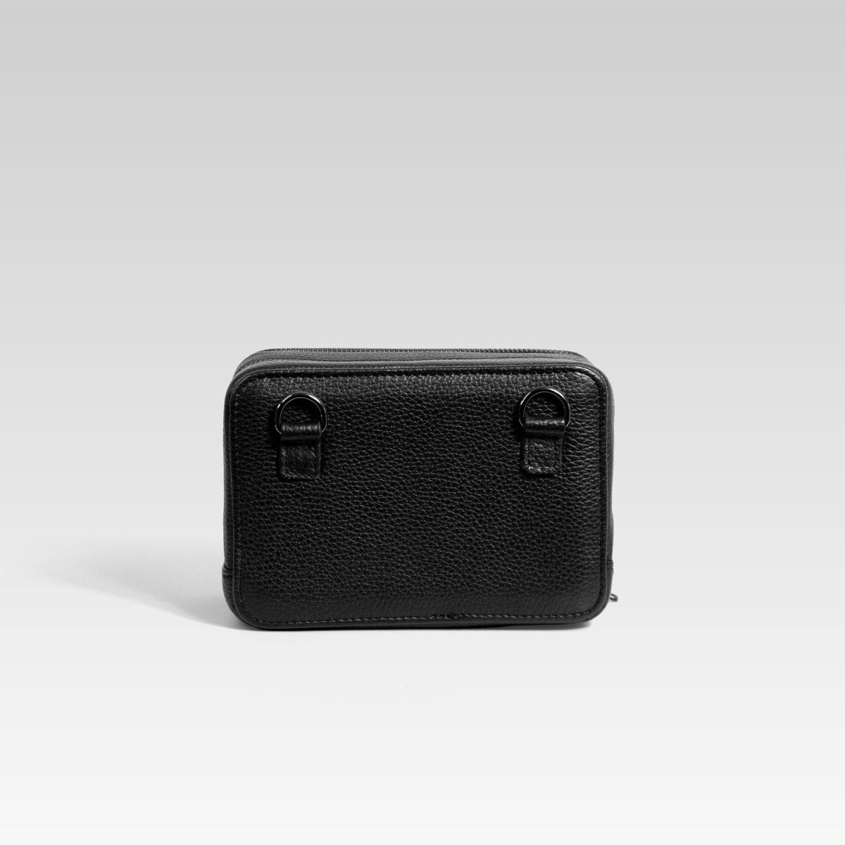 Bandolera de piel para hombre Cesar negro - JA LEATHER