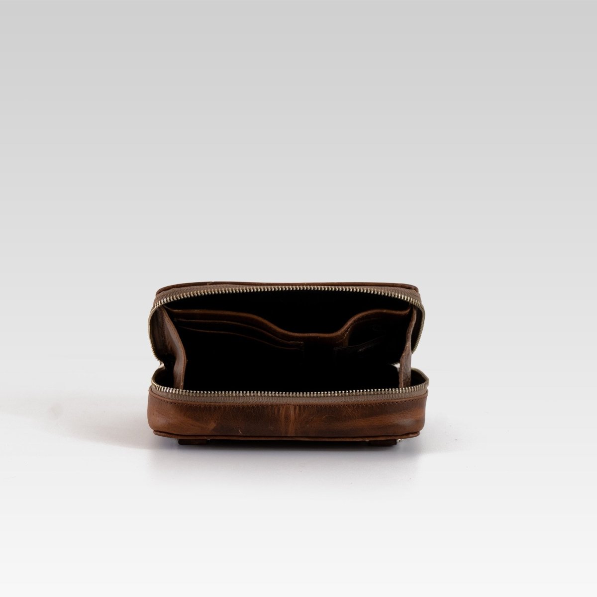Bandolera de piel para hombre Santiago cafe - JA LEATHER