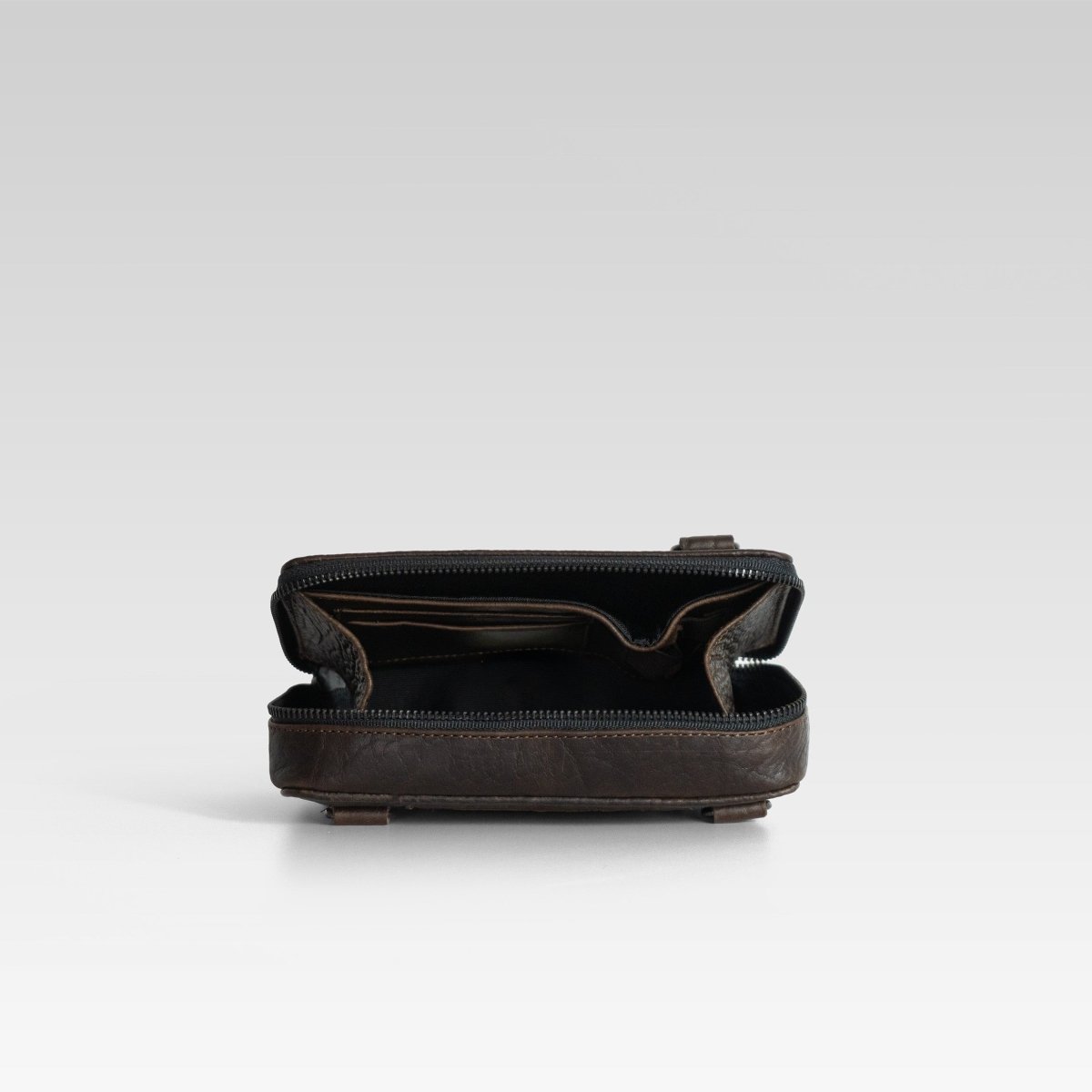 Bandolera Santiago 2 Bisonte Chocolate - JA LEATHER