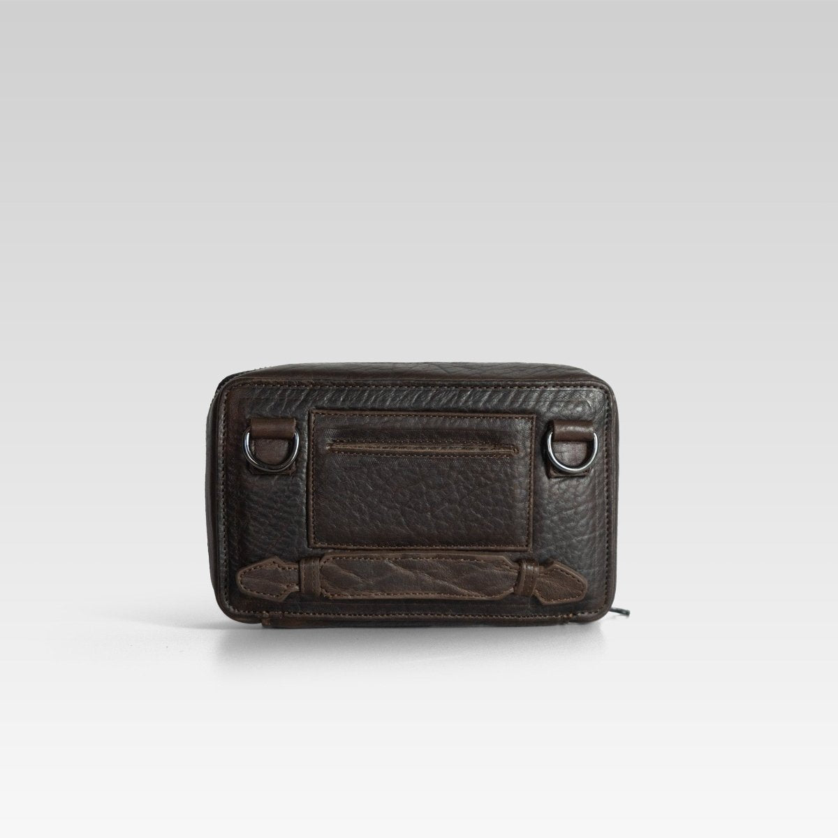 Bandolera Santiago 2 Bisonte Chocolate - JA LEATHER