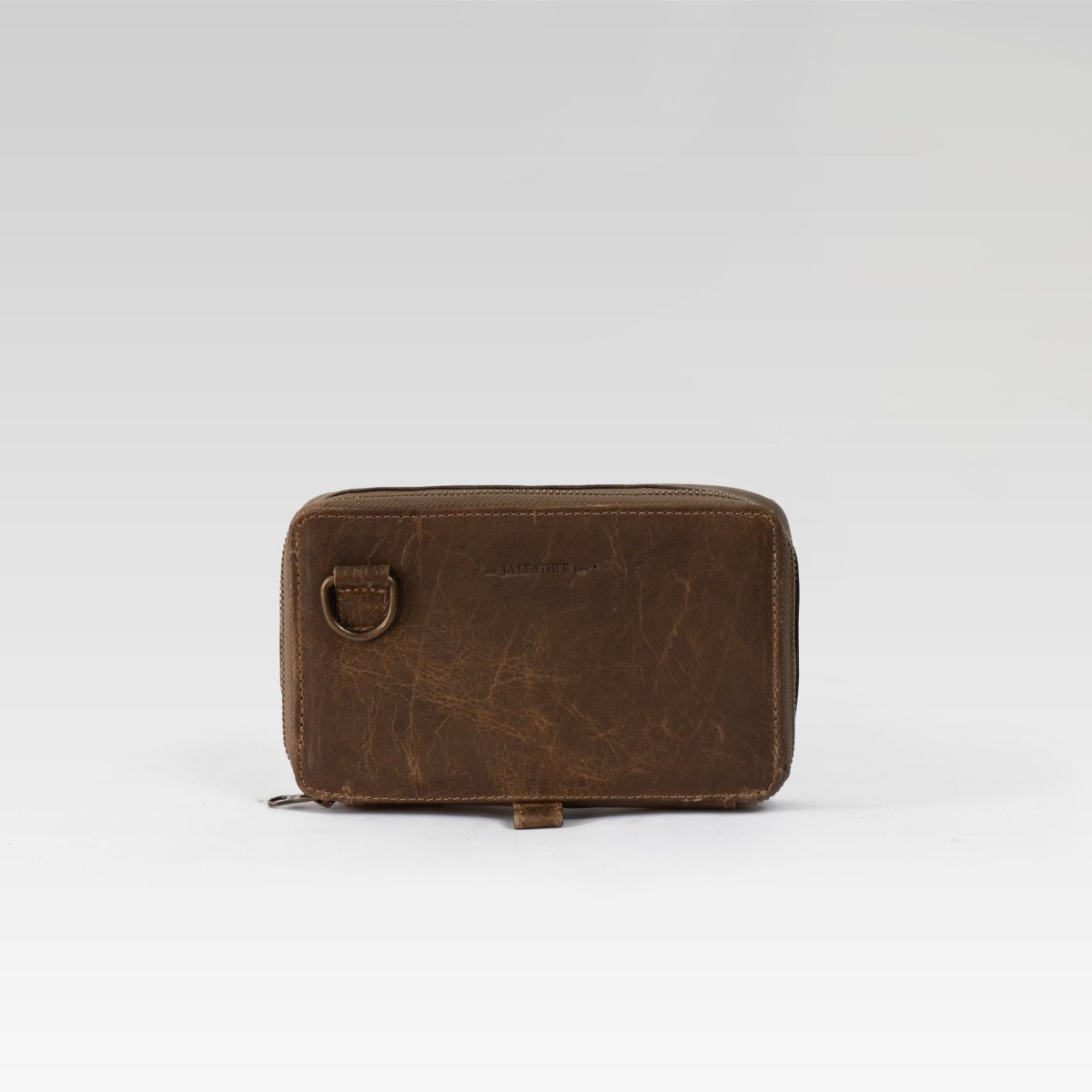 Bandolera Santiago 2 cafe western - JA LEATHER