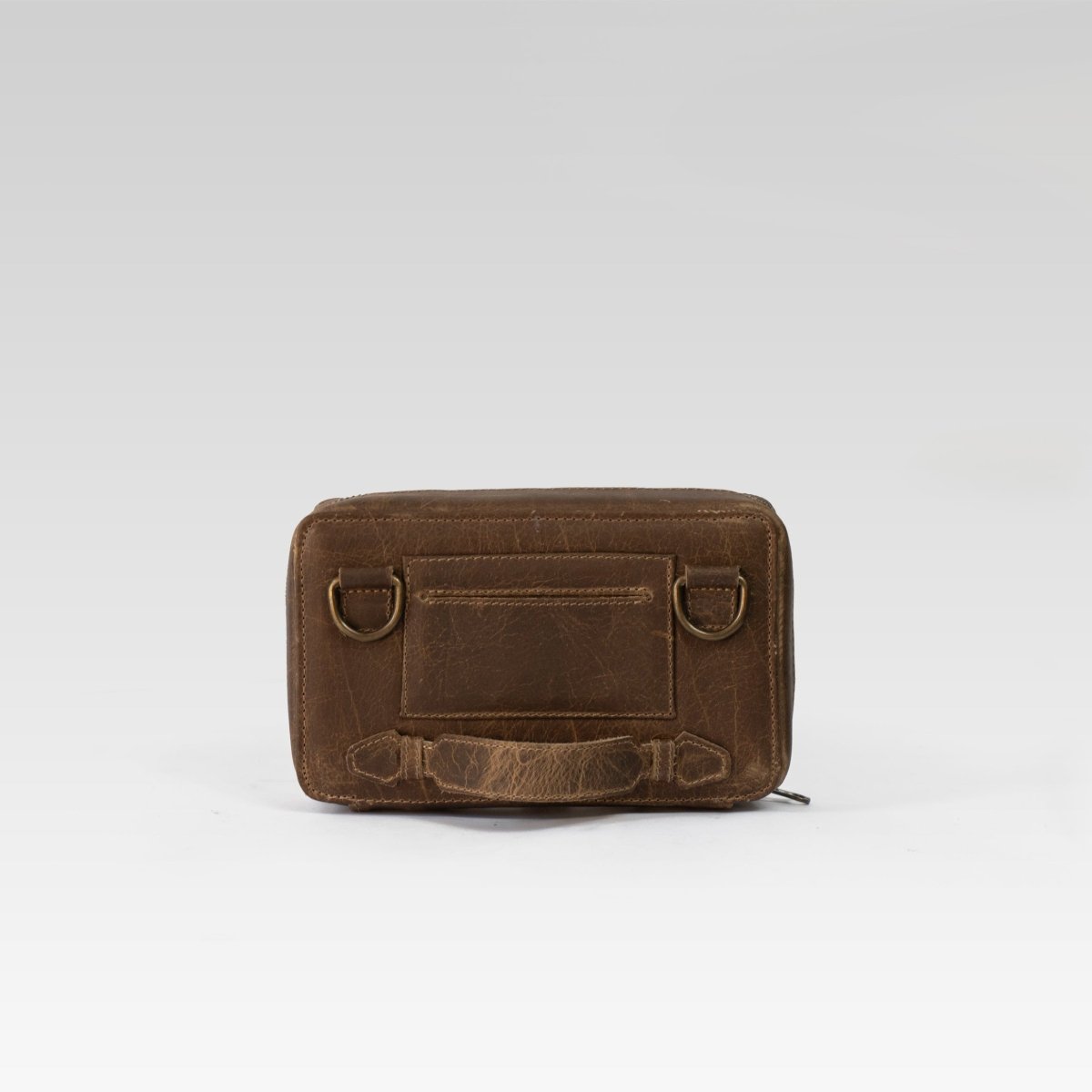 Bandolera Santiago 2 cafe western - JA LEATHER