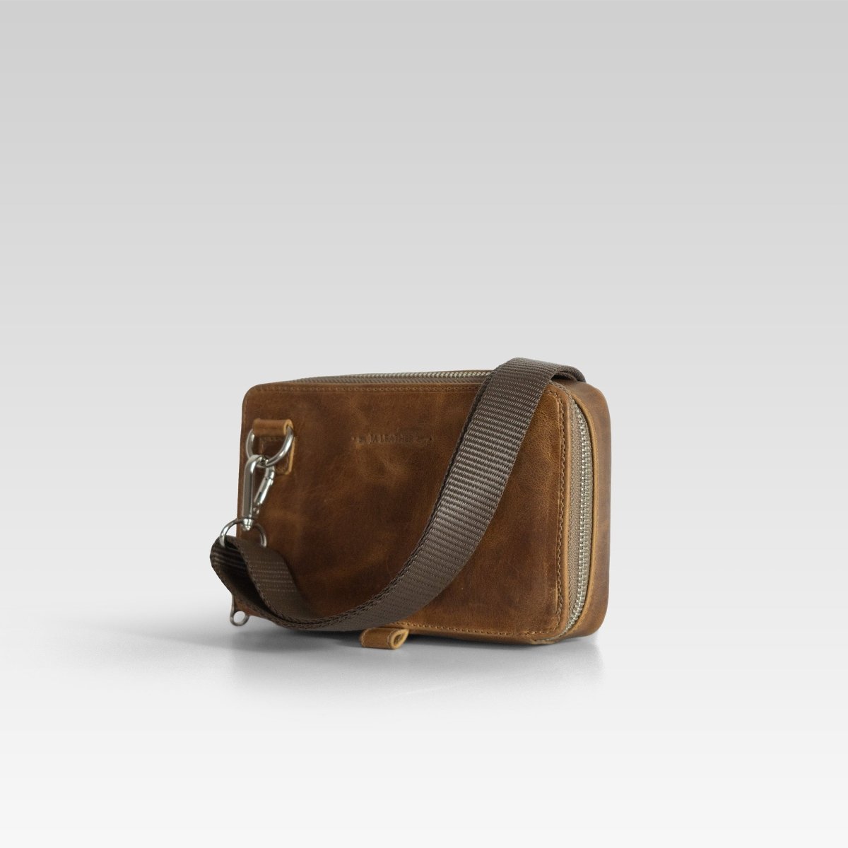 Bandolera Santiago 2 Miel - JA LEATHER