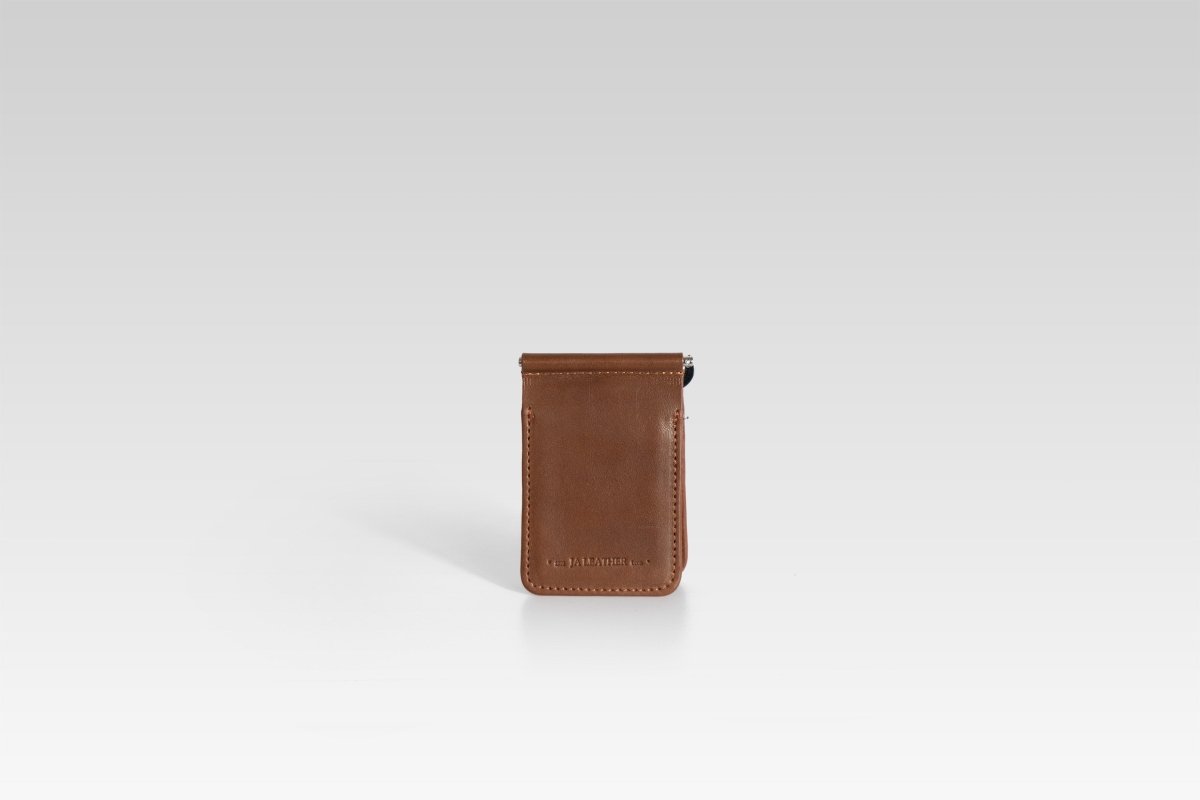 Billetera clip de piel para hombre cocodrilo shedron - JA LEATHER