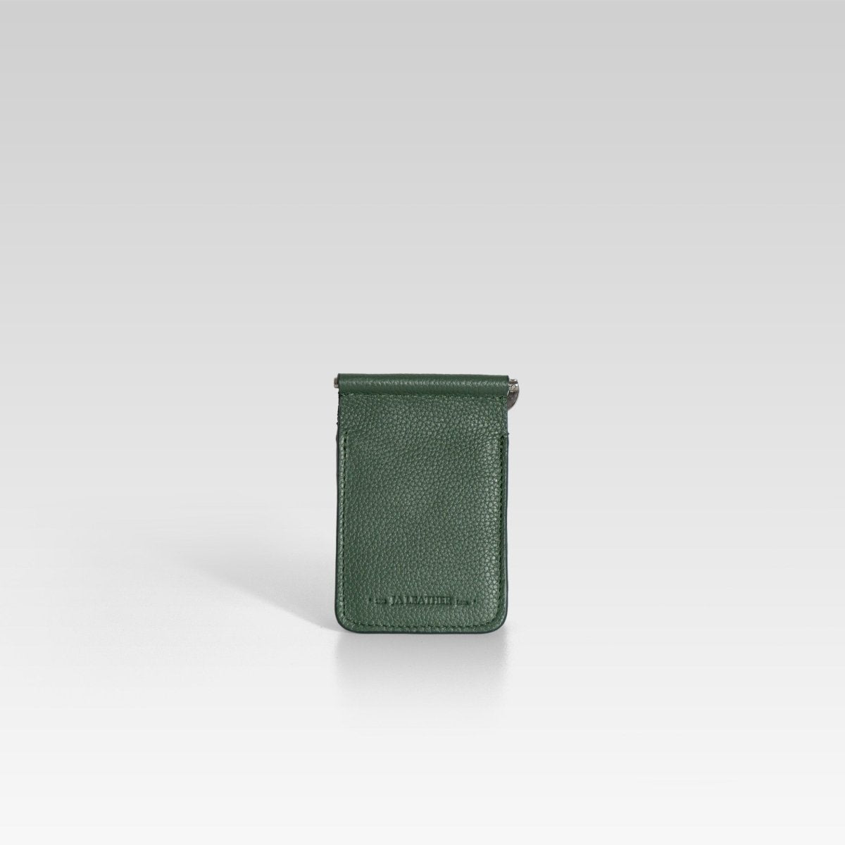 Billetera clip de piel para hombre cocodrilo verde - JA LEATHER