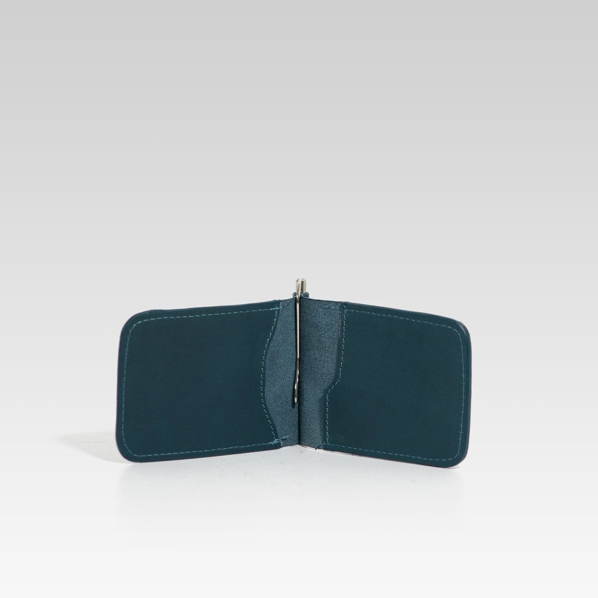 Billetera de clip Cesar Blue Cherry - JA LEATHER