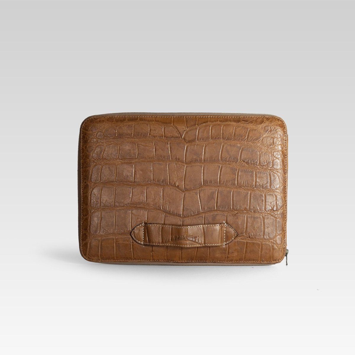 Carpeta laptop Alberto Cocodrilo Miel - JA LEATHER