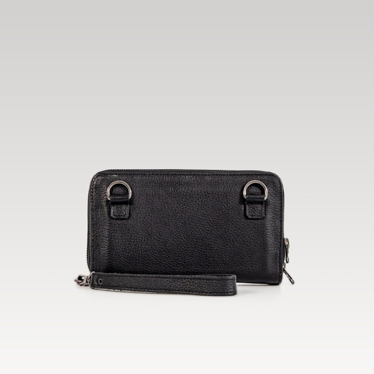 Cartera/Neceser 2/C Large Walker Negro flott - JA LEATHER