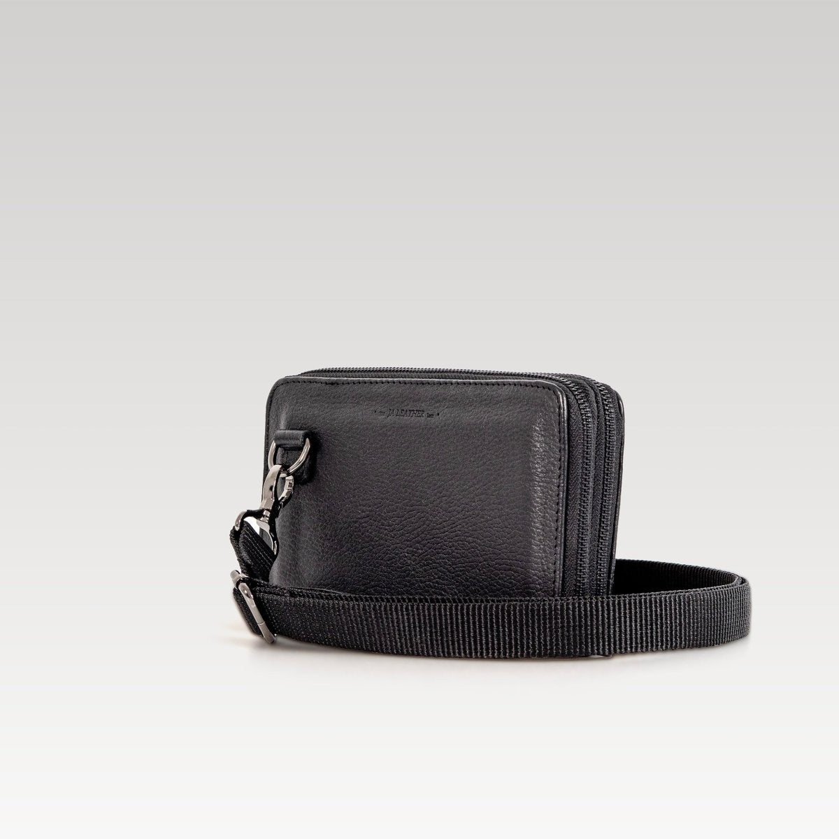 Cartera/Neceser 2/C Large Walker Negro flott - JA LEATHER