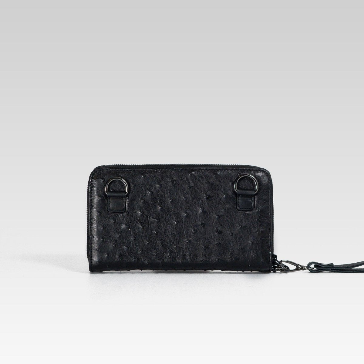 Cartera/Neceser Large Walker 2C avestruz genuina - JA LEATHER