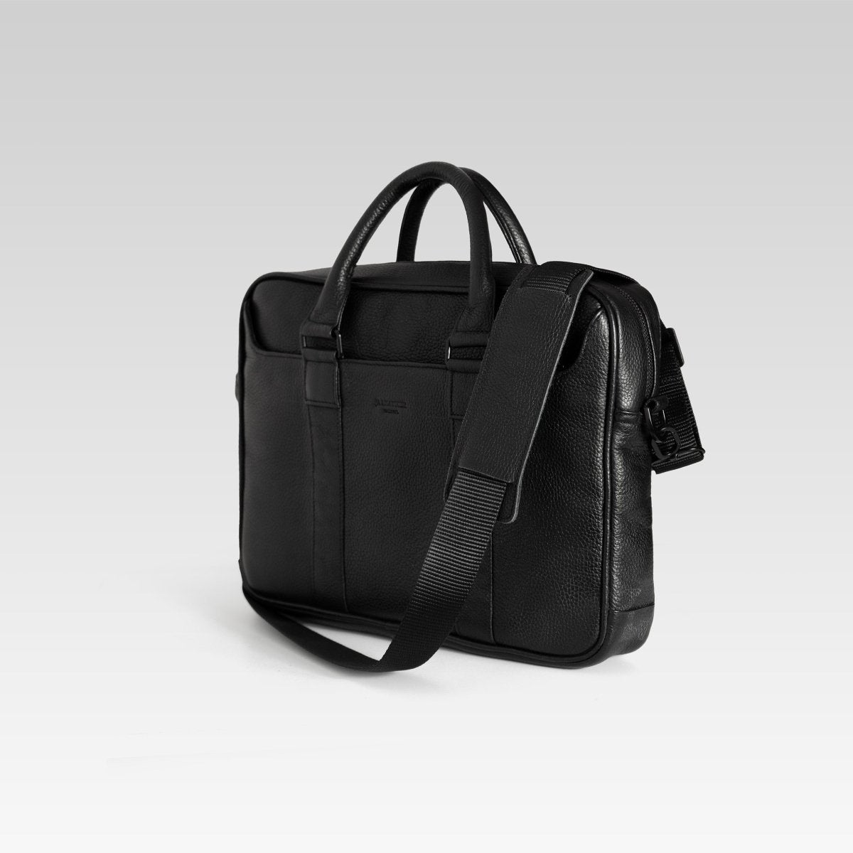 Maletin Portalap Fernando Negro - JA LEATHER