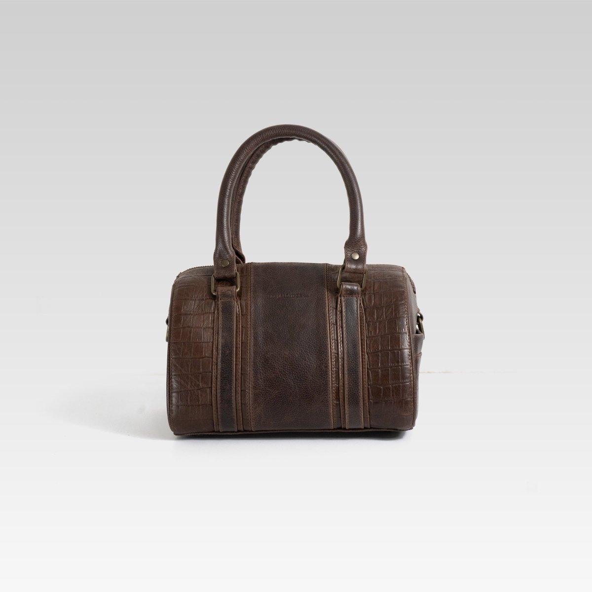 Mini b002 cafe/cocodrilo Nueva maleta de viaje MINI - JA LEATHER