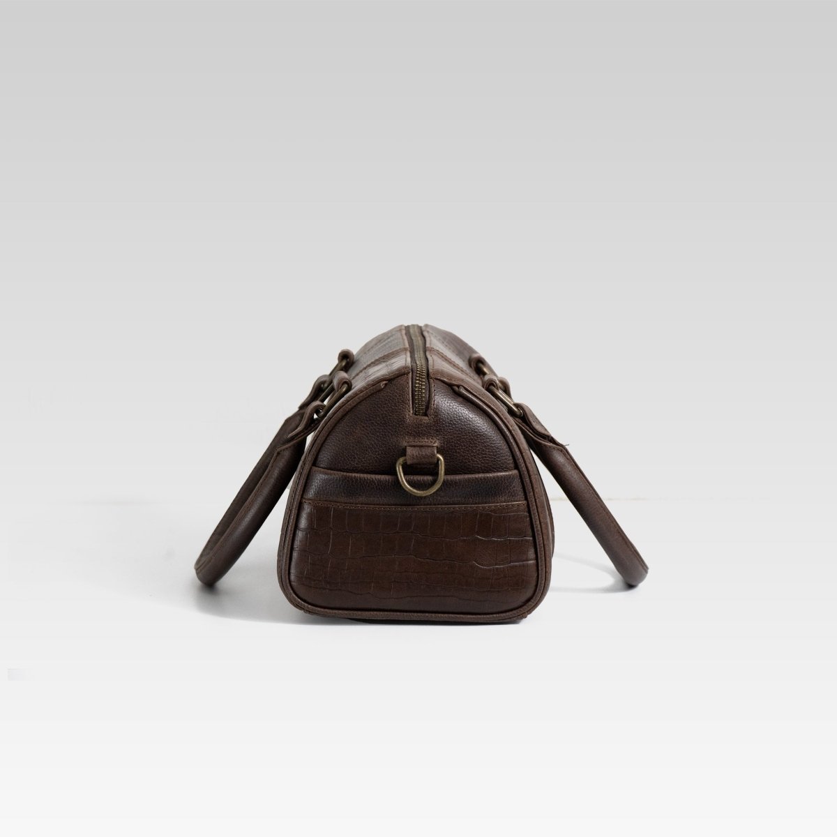 Mini b002 cafe/cocodrilo Nueva maleta de viaje MINI - JA LEATHER