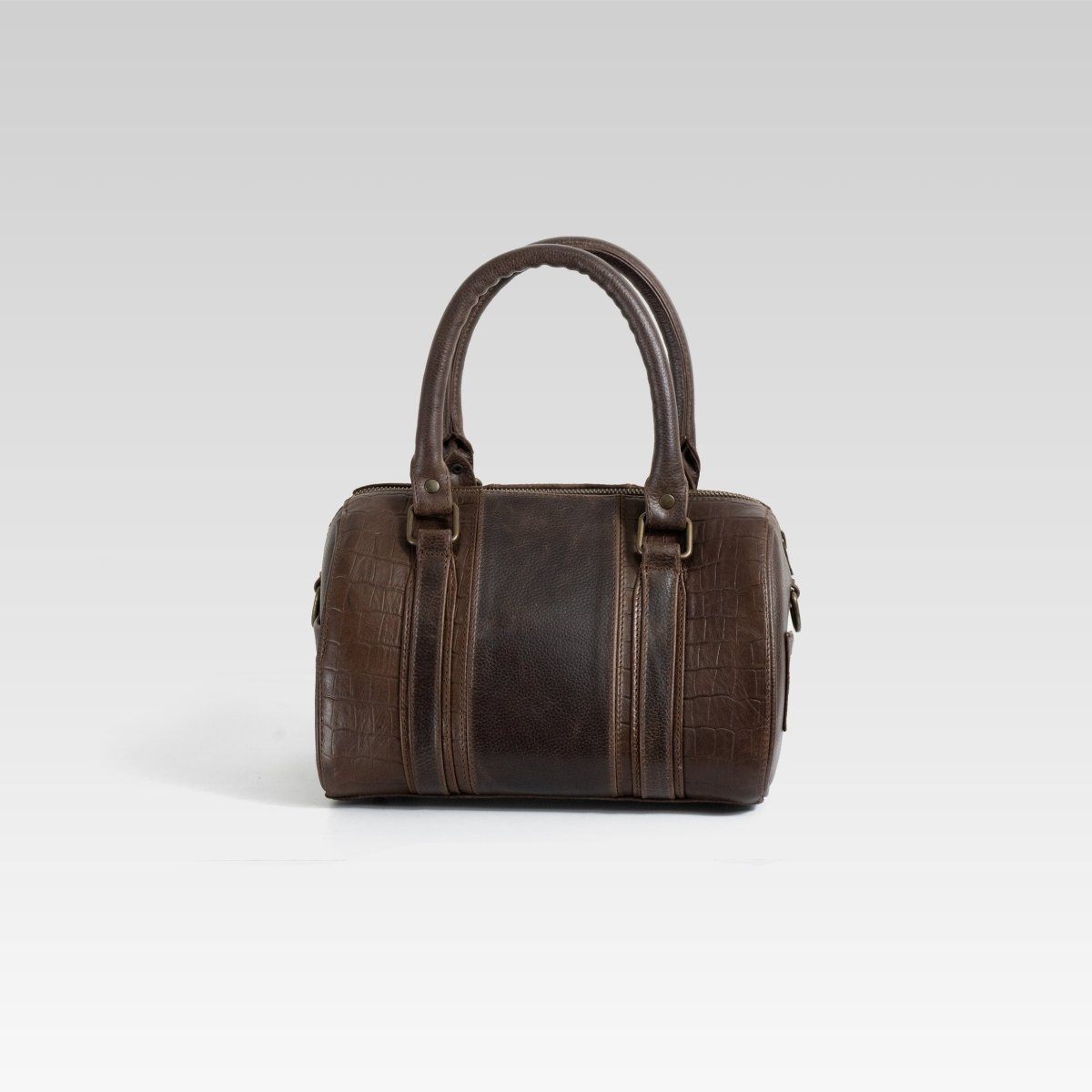 Mini b002 cafe/cocodrilo Nueva maleta de viaje MINI - JA LEATHER