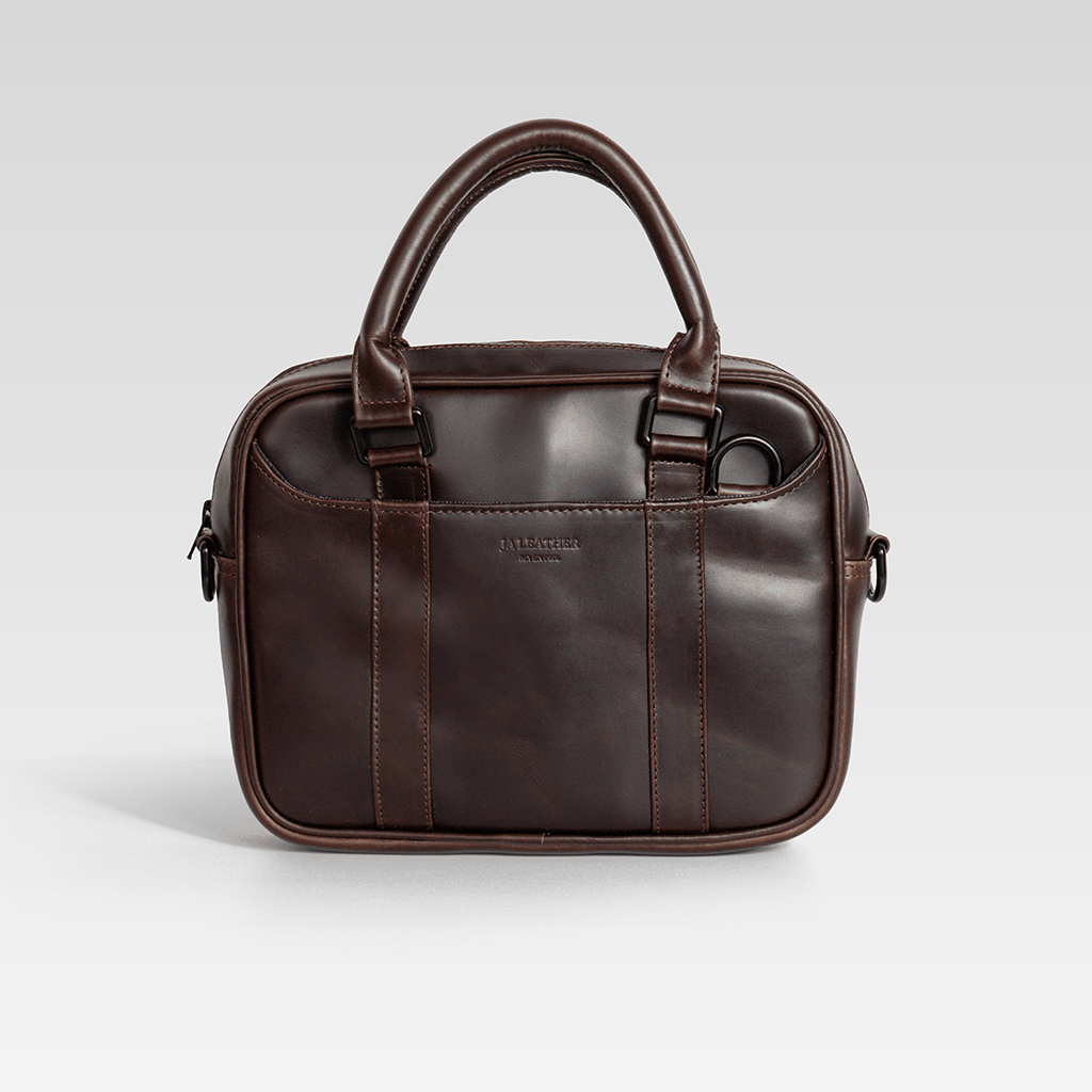 Mini maletín para iPad Fernandito caoba - JA LEATHER