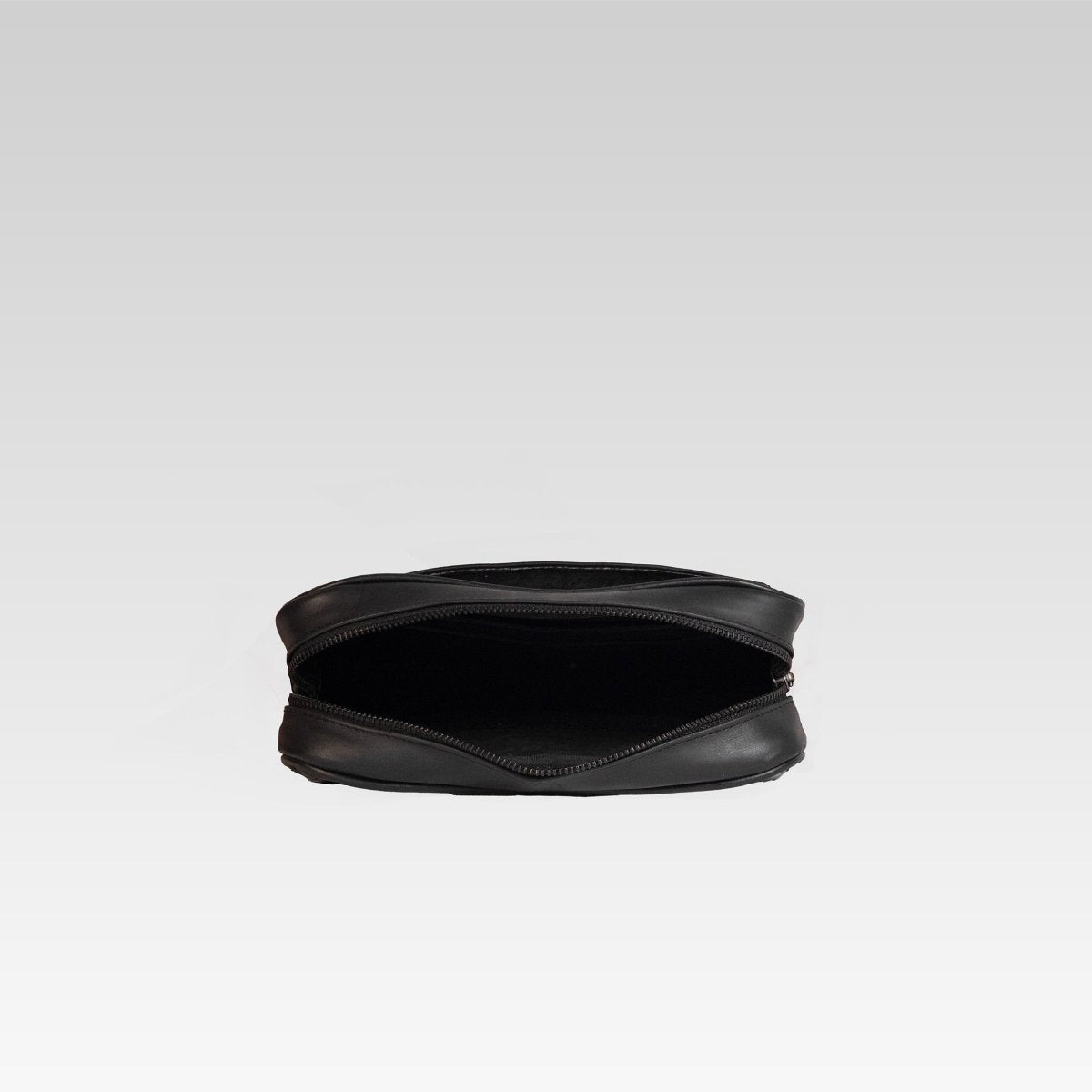 Neceser de piel para hombre Alberto cocodrilo negro - JA LEATHER