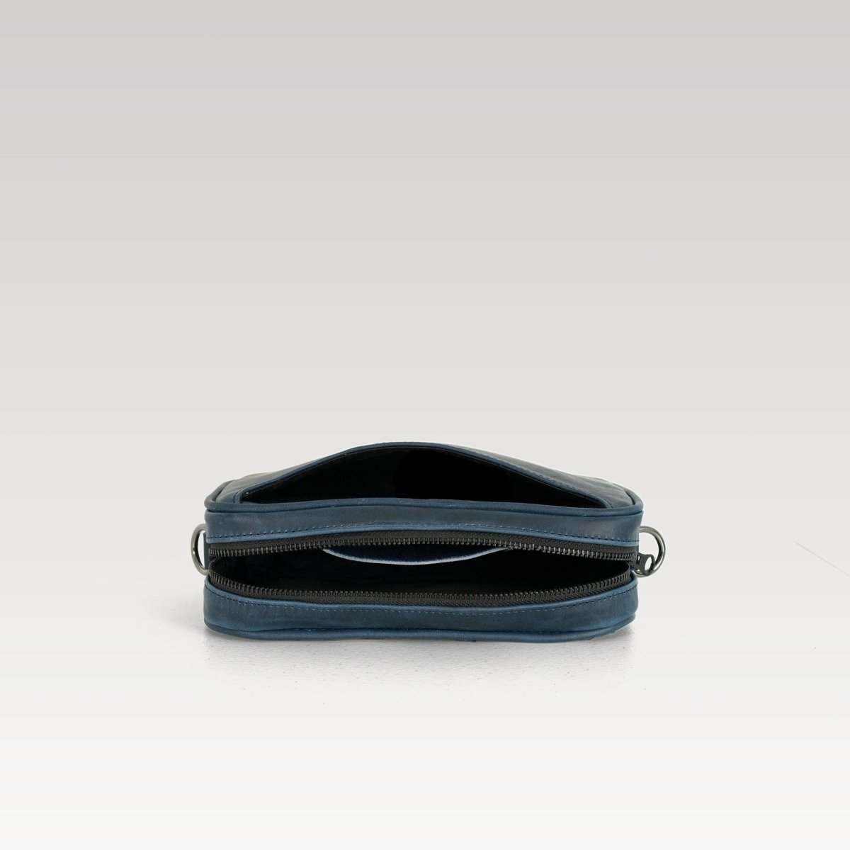 Neceser de piel para hombre Alberto piton azul - JA LEATHER
