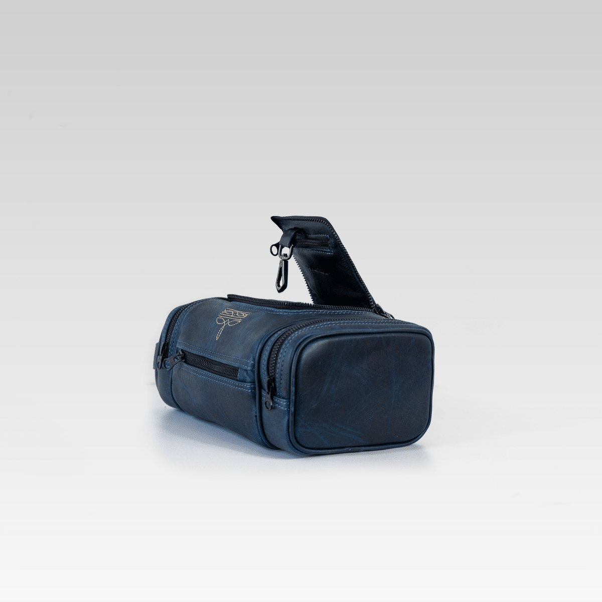 Neceser de piel para hombre azul ringle mx - JA LEATHER