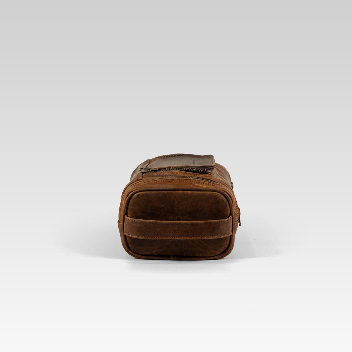 Neceser de piel para hombre cafe - JA LEATHER