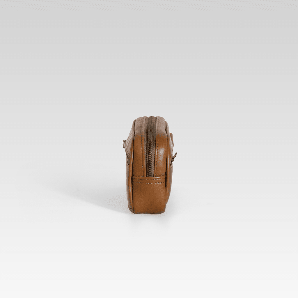Neceser de piel para hombre Edgar cocodrilo miel - JA LEATHER